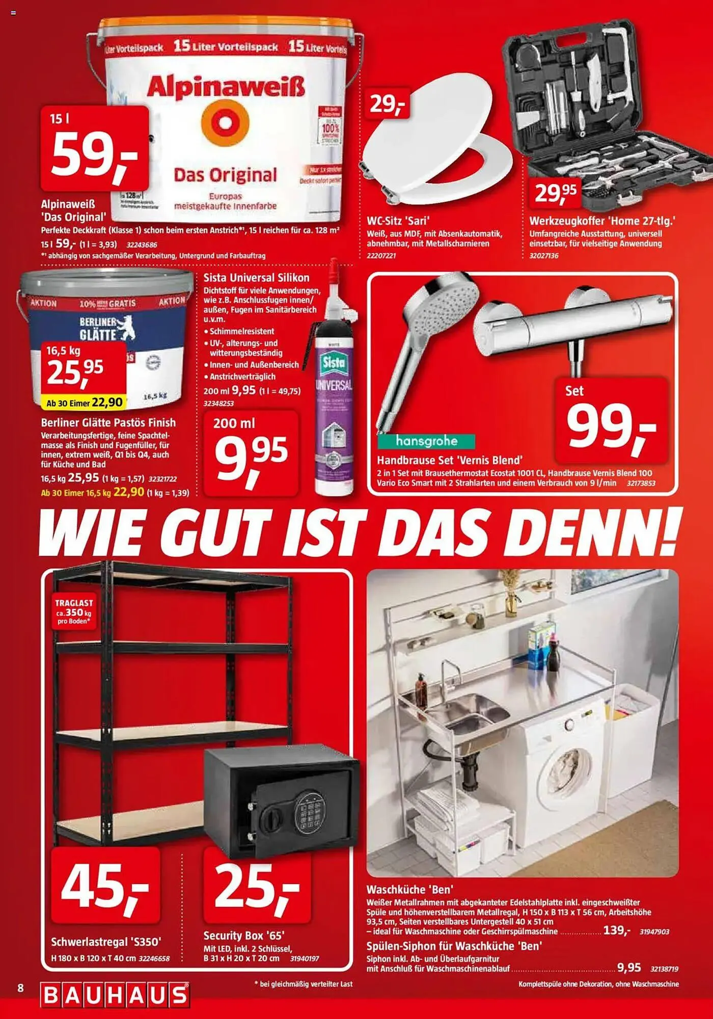 Bauhaus Prospekt von 29. März bis 3. Mai 2025 - Prospekt seite 8