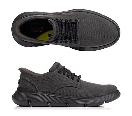 SKECHERS Herren-Halbschuh Garza-Clive Leinen Hands Free Slip-Ins®