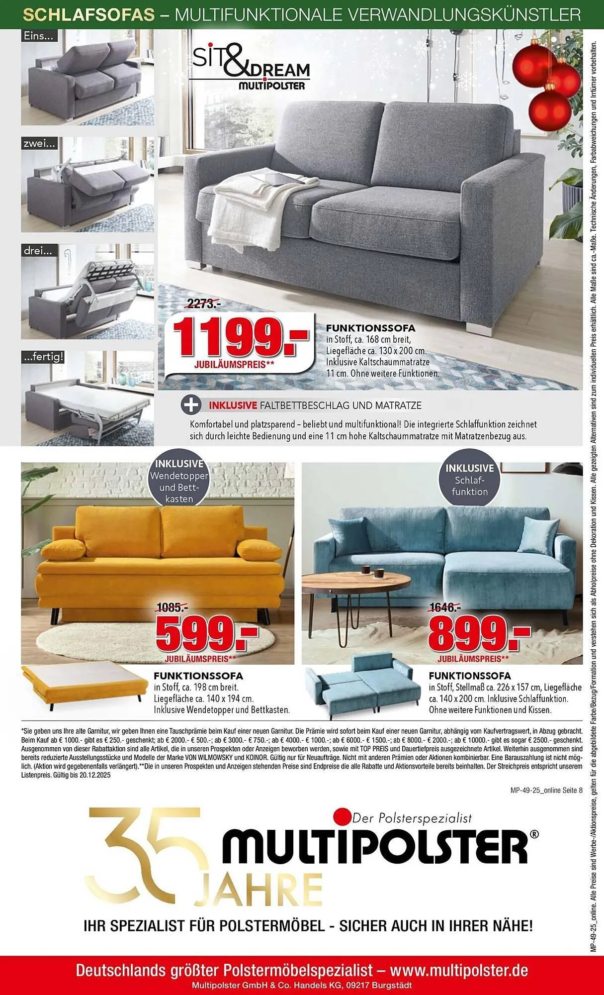 Multipolster Prospekt von 9. Dezember bis 25. Dezember 2025 - Prospekt seite 8