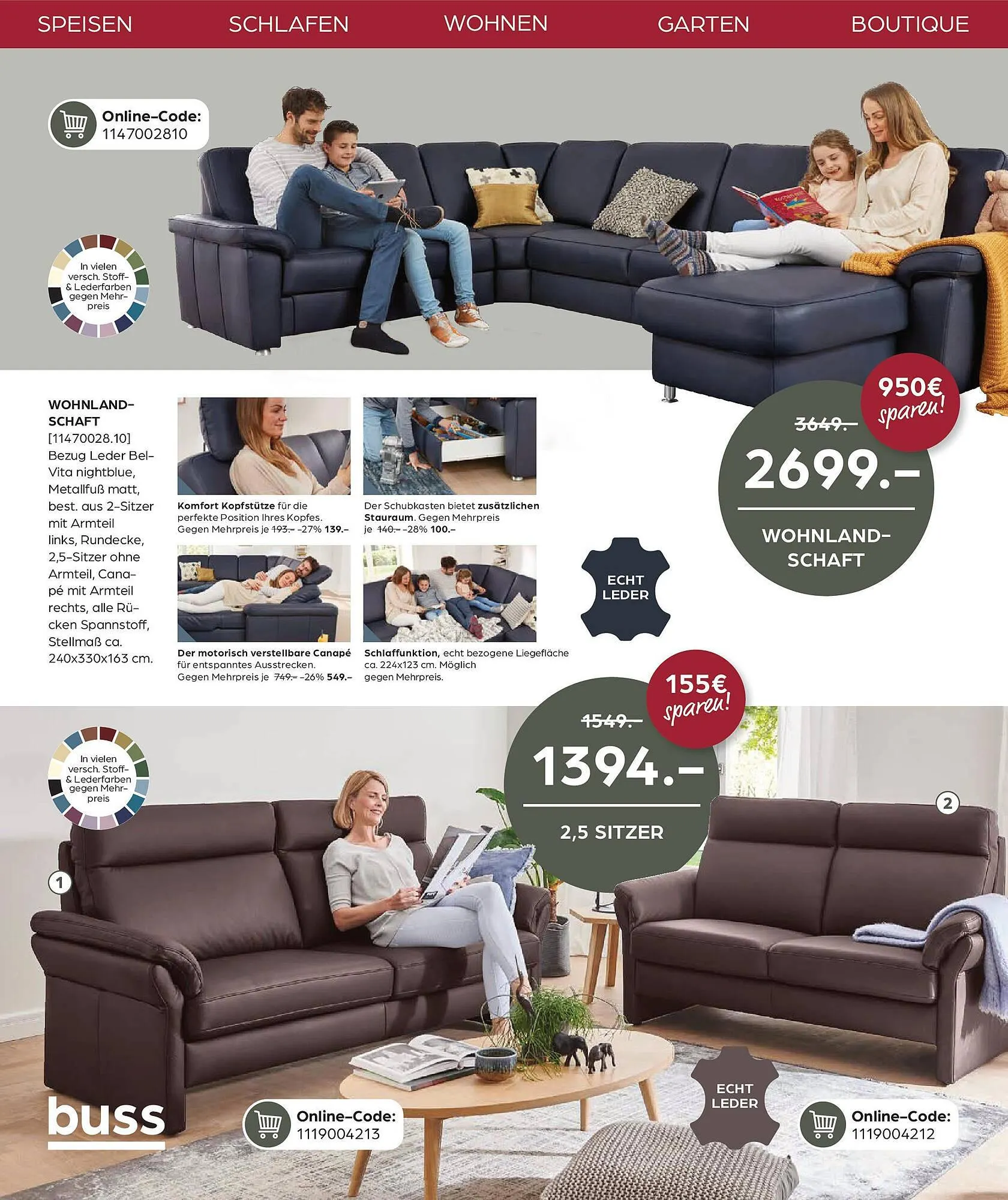 Möbel Buss Prospekt von 20. März bis 31. März 2025 - Prospekt seite 22