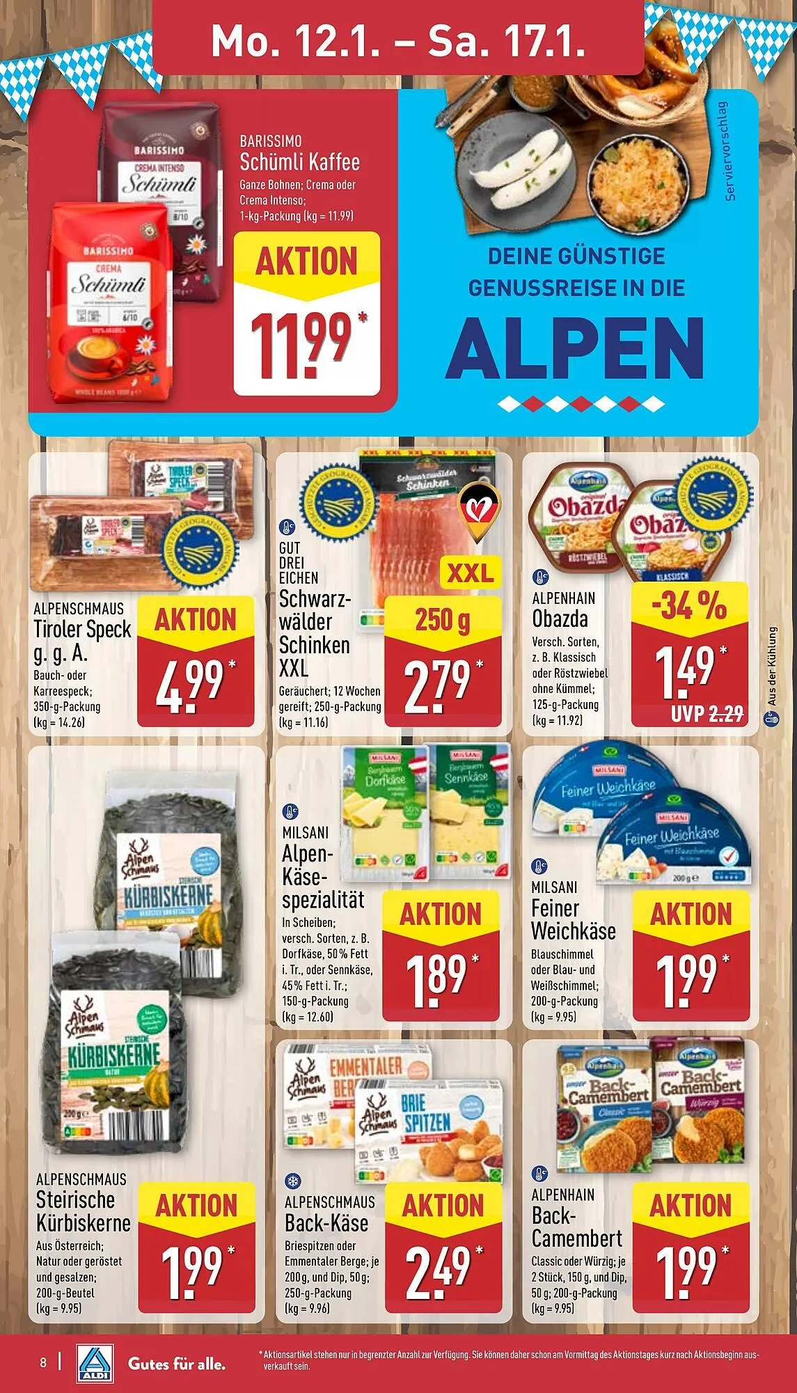 Aldi Nord Prospekt von 12. Januar bis 17. Januar 2026 - Prospekt seite 8