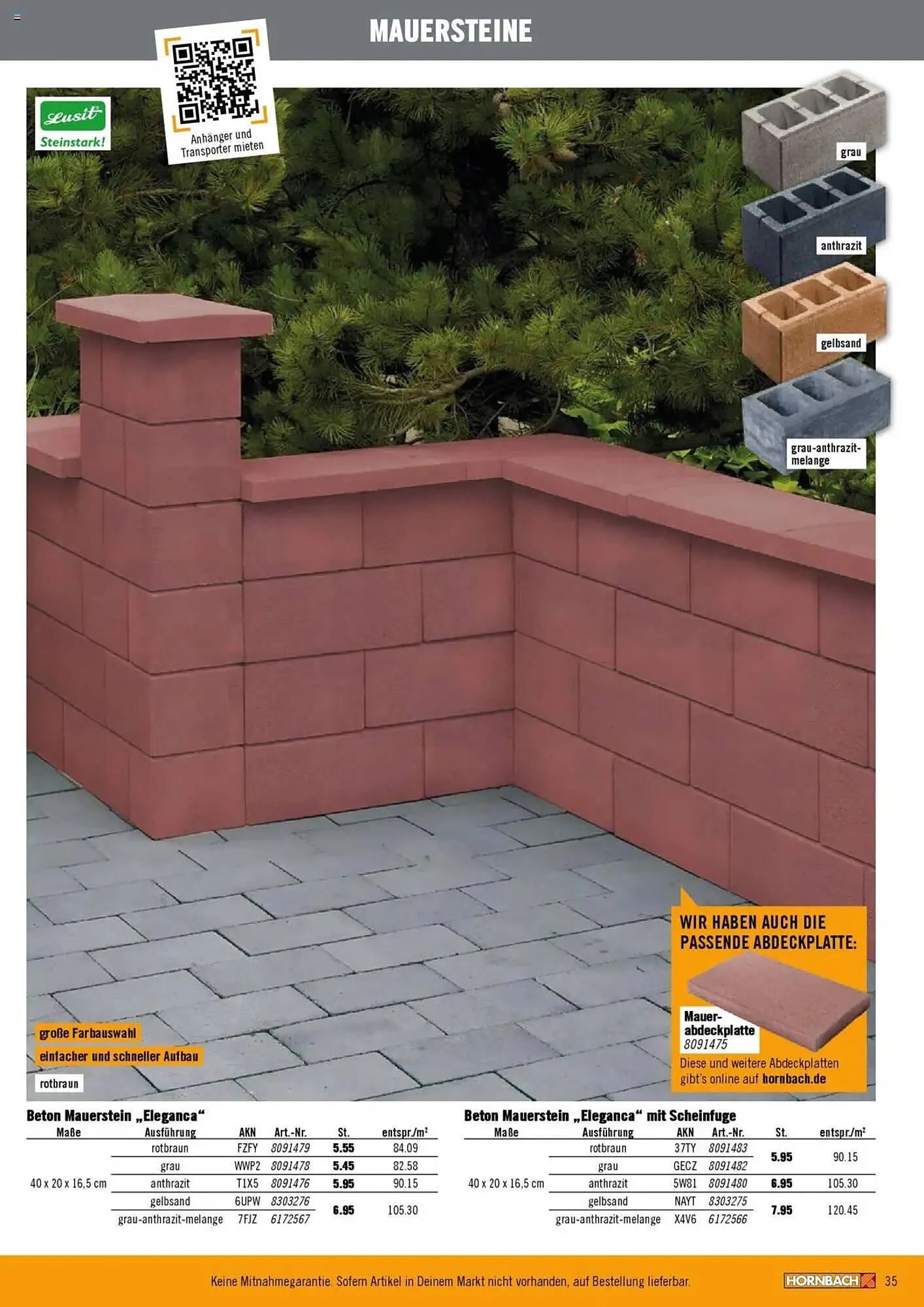 Hornbach Prospekt von 28. Februar bis 29. März 2025 - Prospekt seite 35