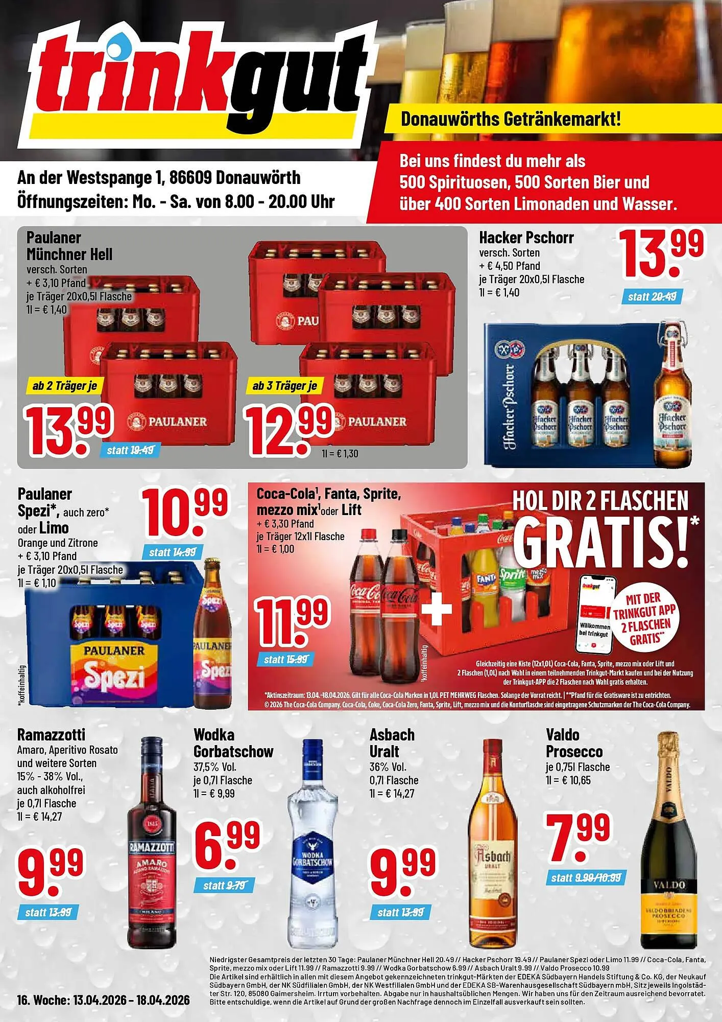 Trinkgut Prospekt von 12. April bis 18. April 2026 - Prospekt seite 1