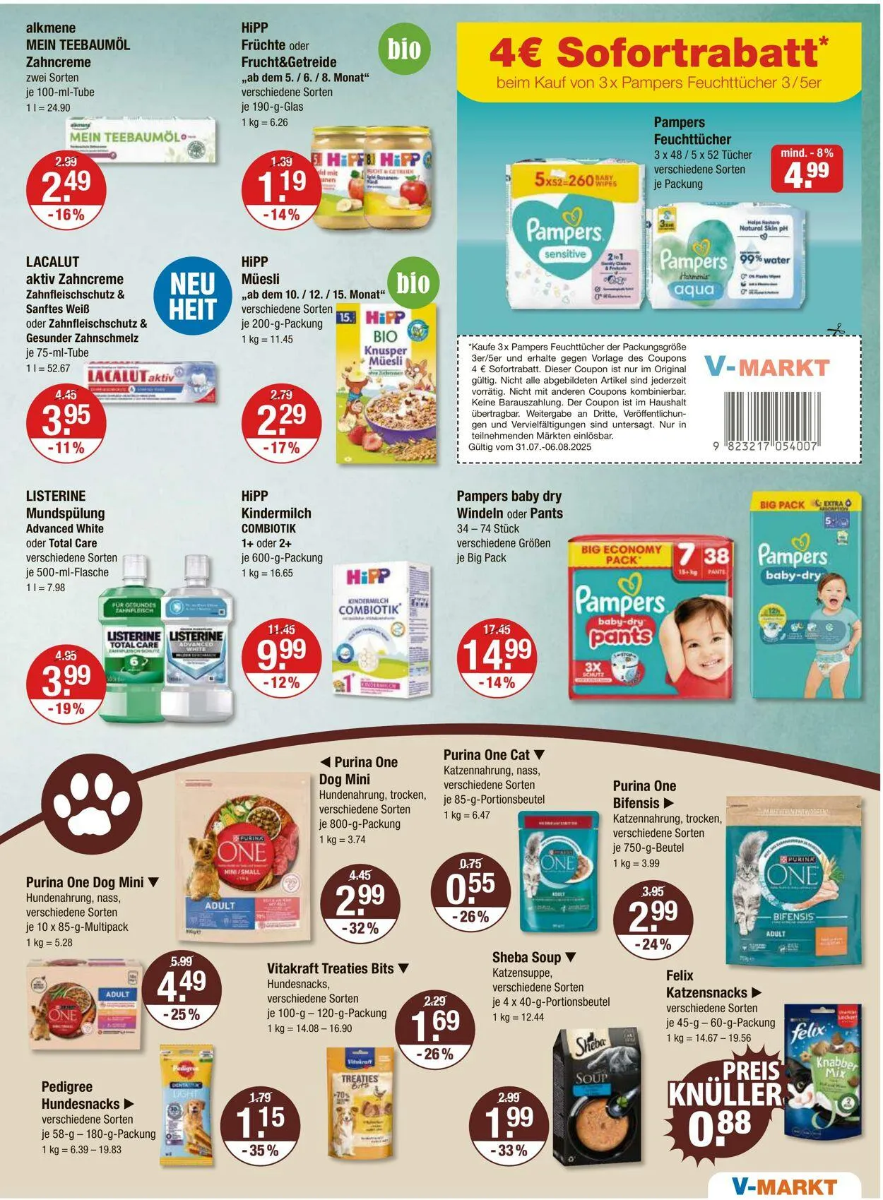 V-Markt Aktueller Prospekt von 31. Juli bis 6. August 2025 - Prospekt seite 11