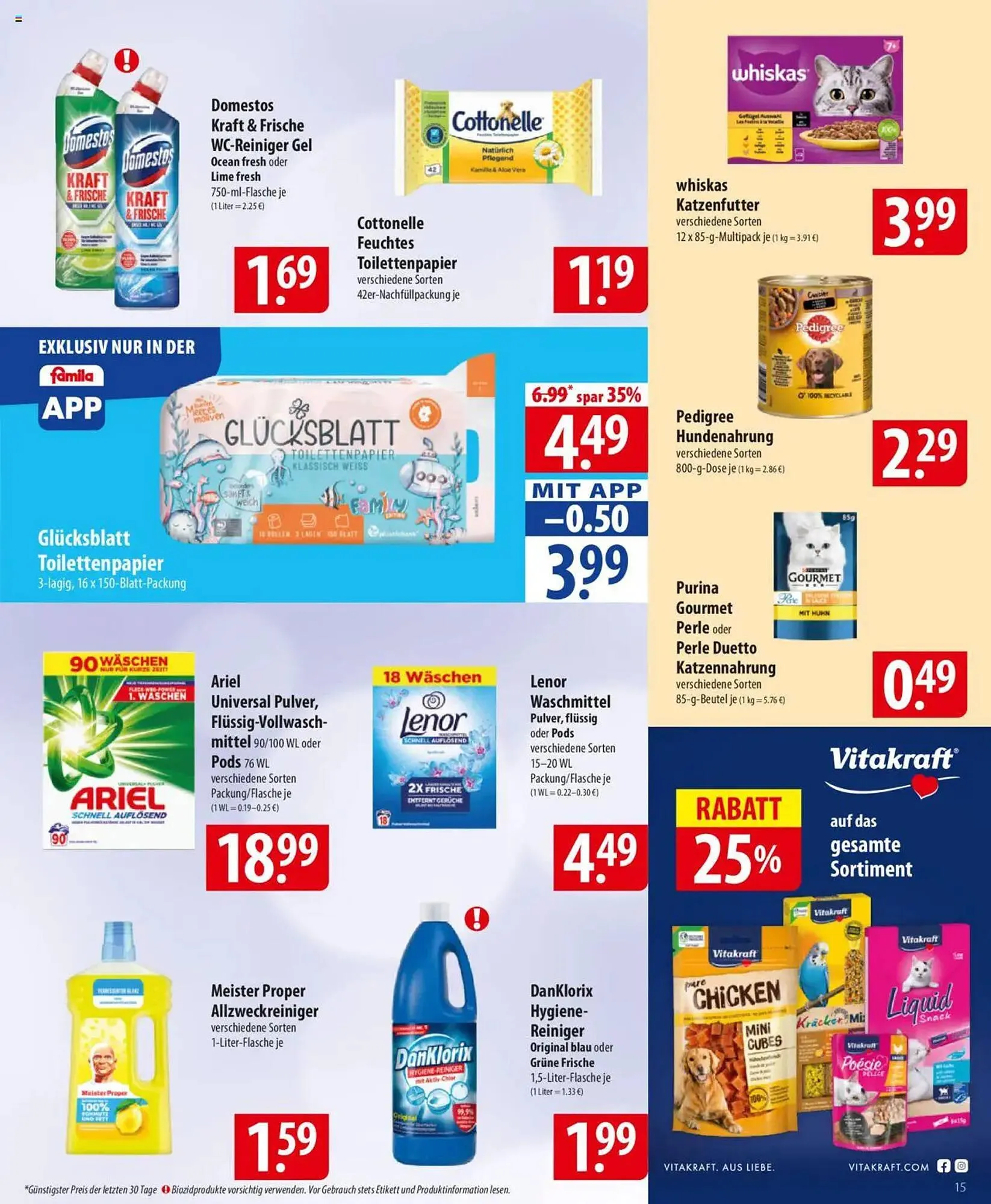 Famila Nord Ost Prospekt von 28. Juli bis 2. August 2025 - Prospekt seite 15