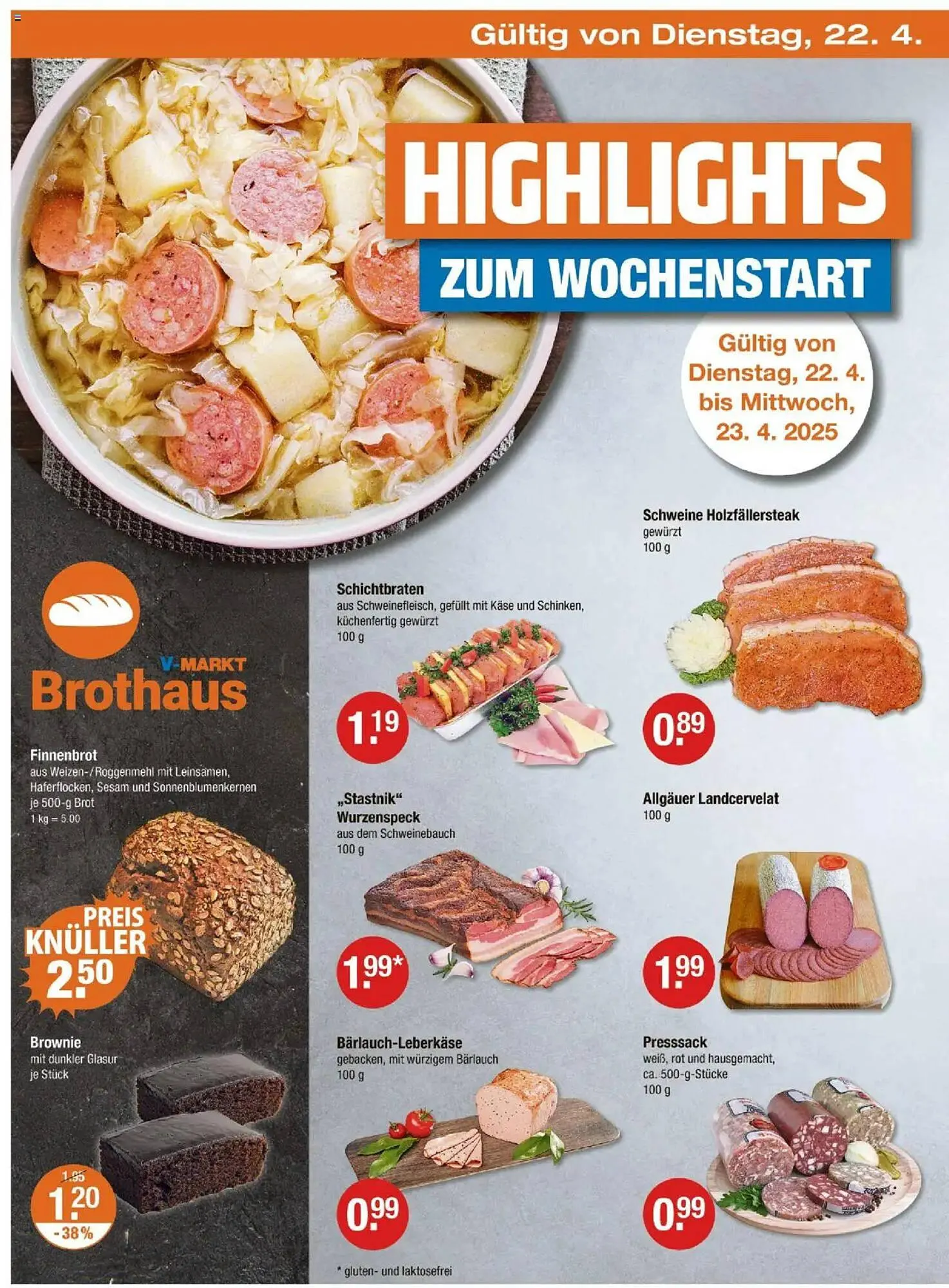 V Markt Prospekt von 17. April bis 23. April 2025 - Prospekt seite 22