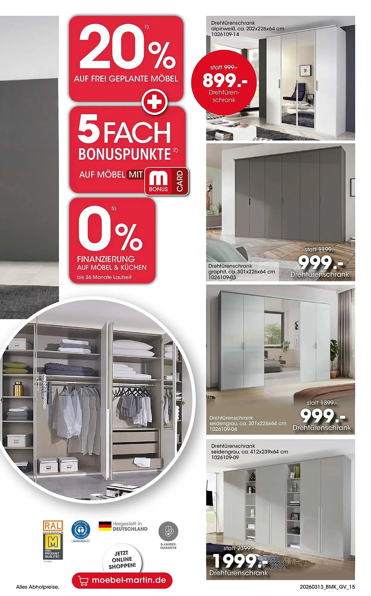 Möbel Martin Prospekt von 12. März bis 31. März 2026 - Prospekt seite 15