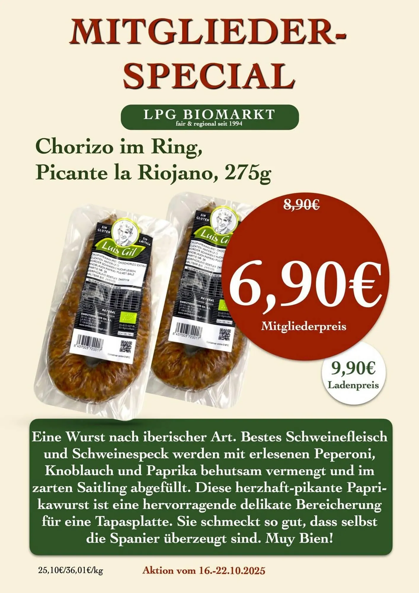 LPG Biomarkt Prospekt von 16. Oktober bis 22. Oktober 2025 - Prospekt seite 10