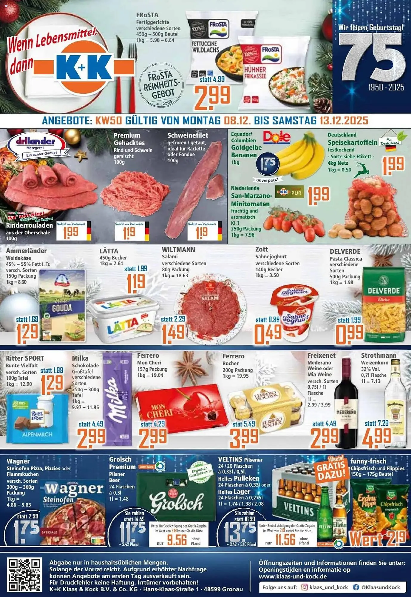 Klaas und Kock Prospekt von 8. Dezember bis 13. Dezember 2025 - Prospekt seite 1