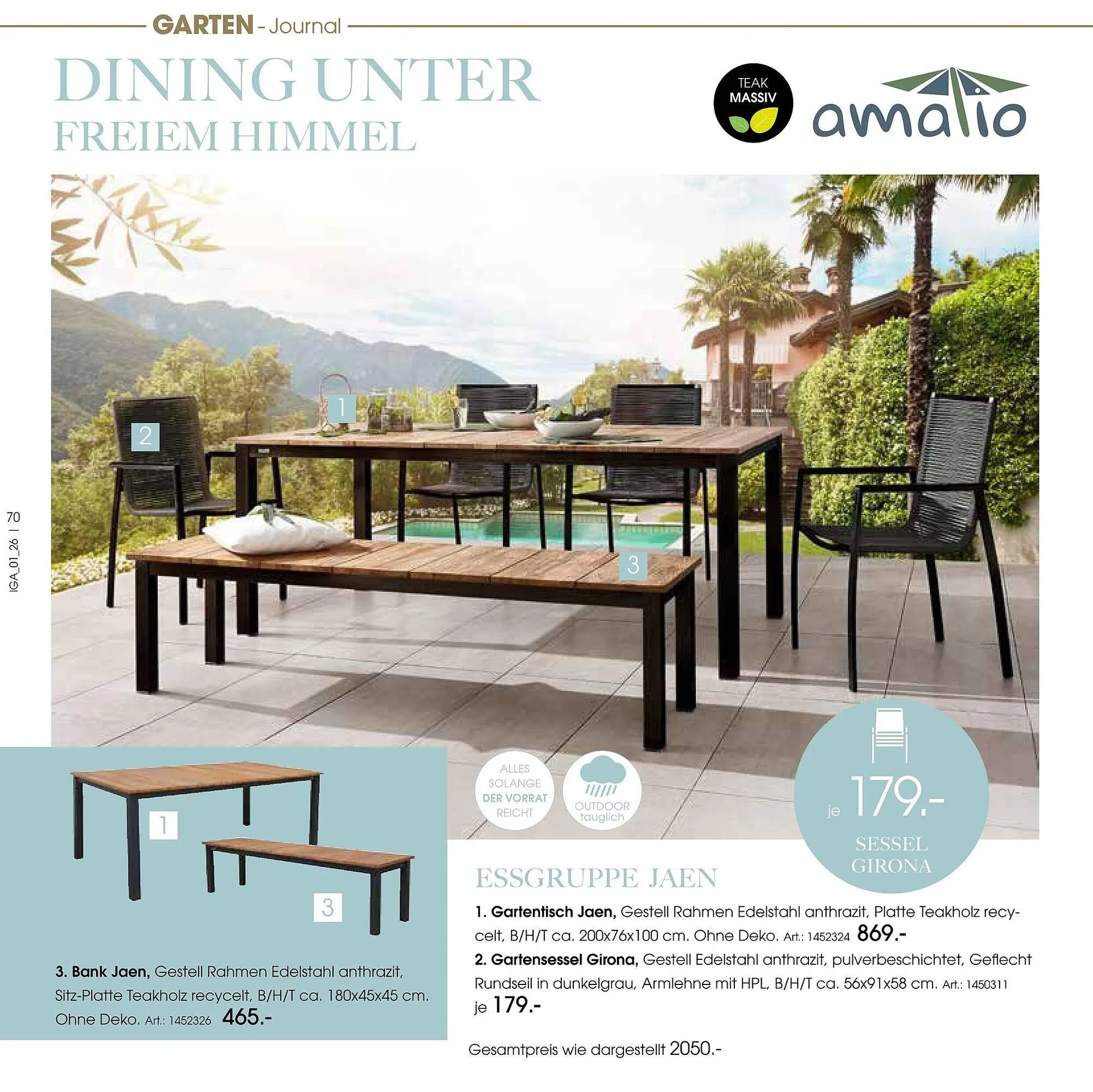 Zurbrüggen Prospekt von 17. März bis 31. August 2026 - Prospekt seite 70