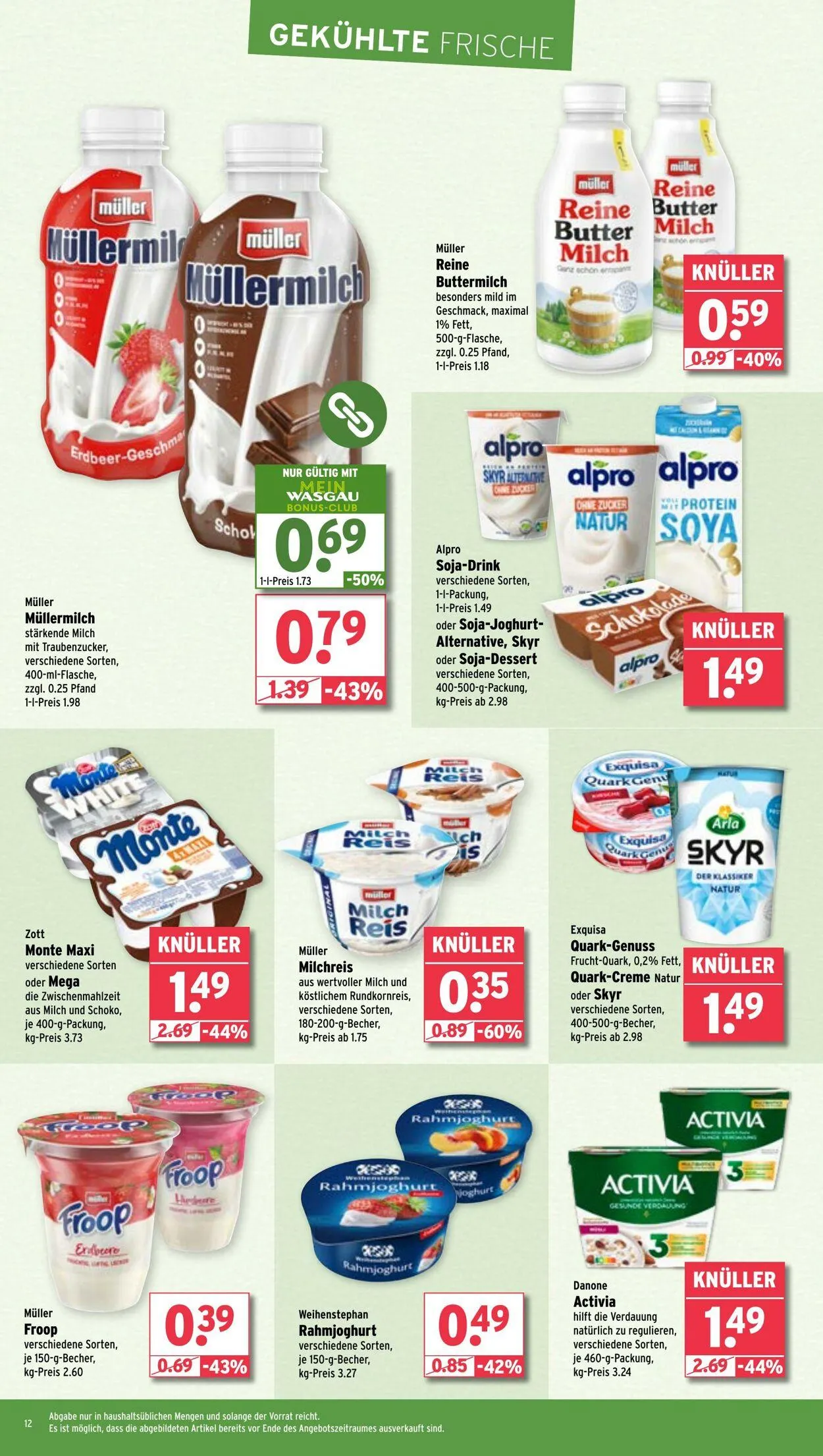 WASGAU Aktueller Prospekt von 20. April bis 4. Mai 2025 - Prospekt seite 12