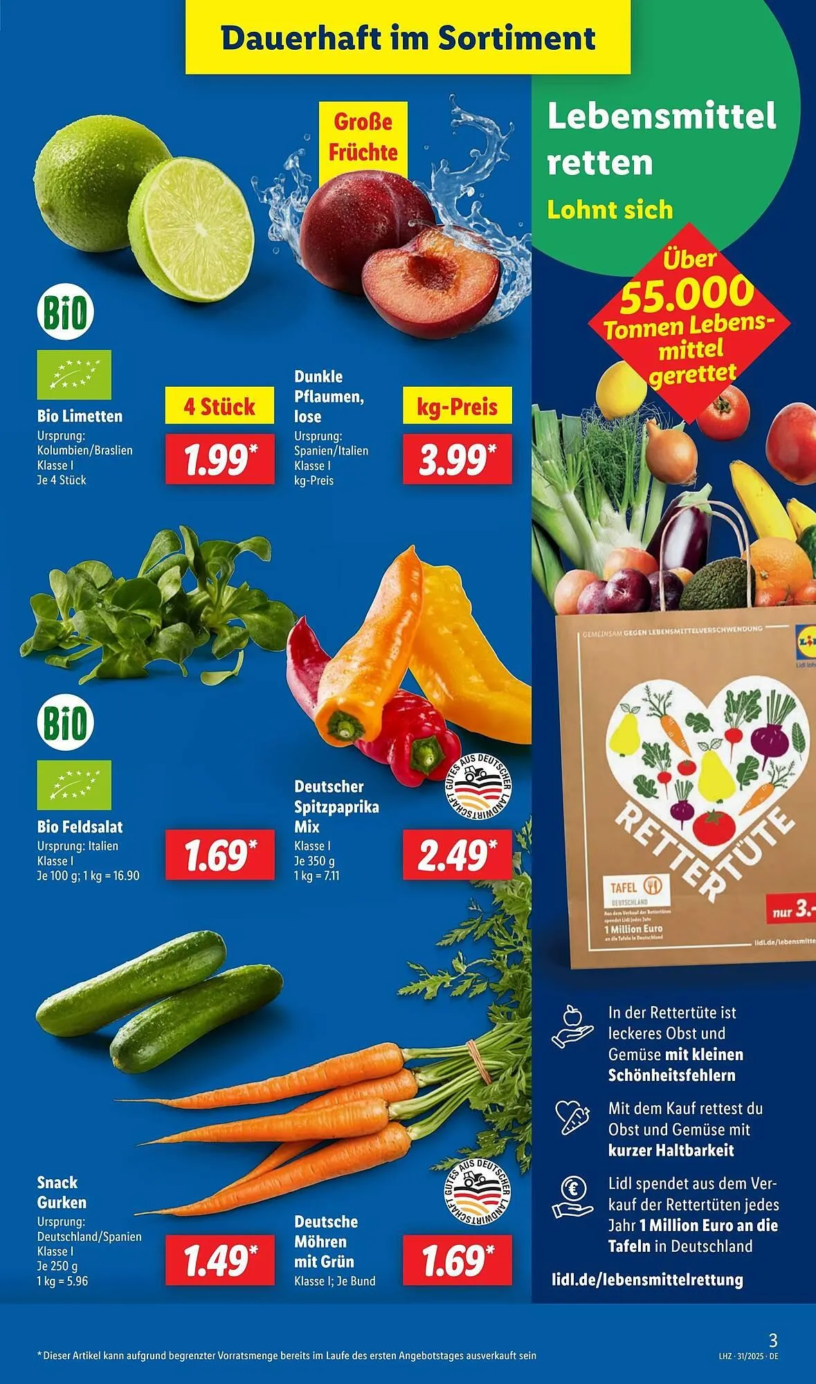 Lidl Prospekt von 28. Juli bis 3. August 2025 - Prospekt seite 3