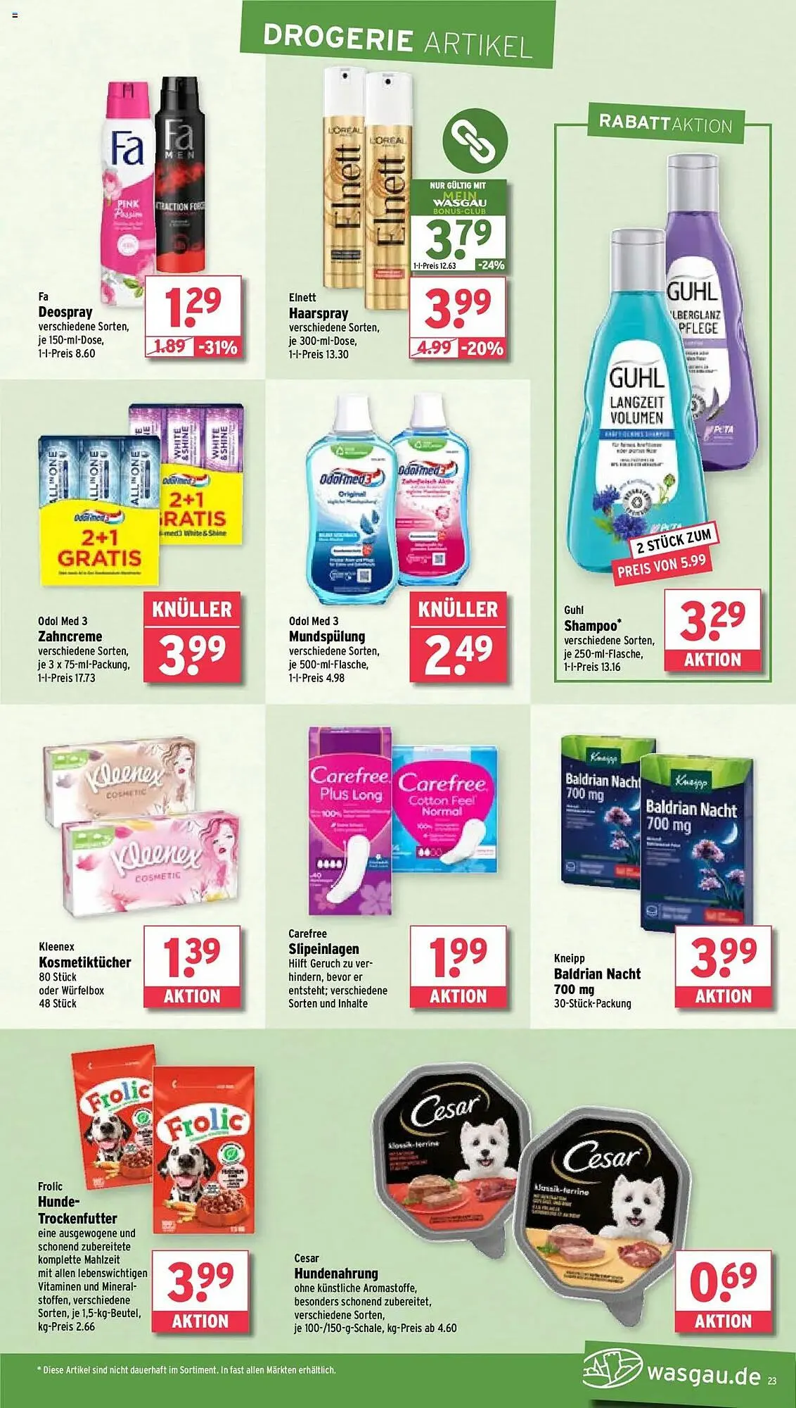 Wasgau Prospekt von 7. April bis 12. April 2025 - Prospekt seite 23