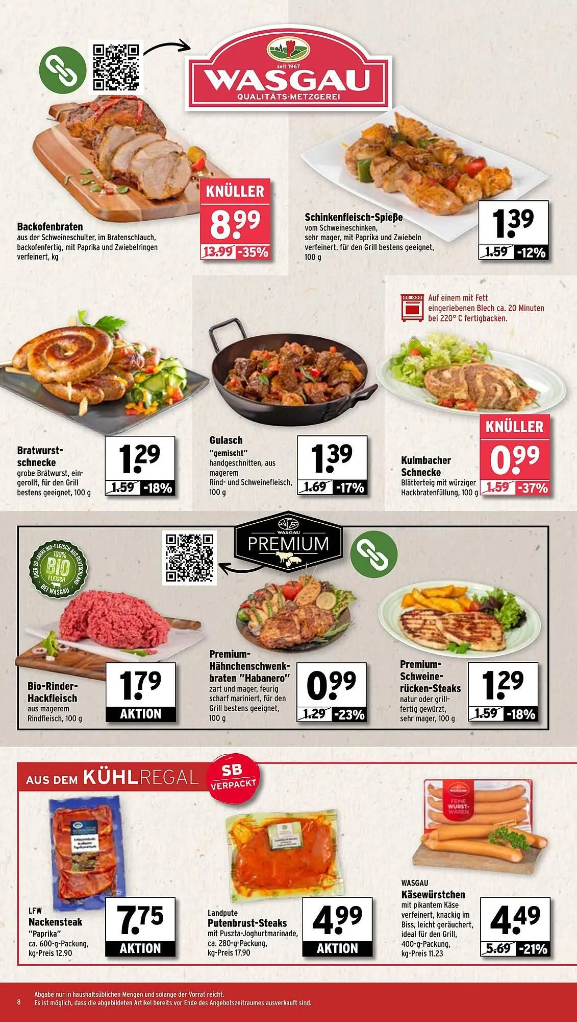 Wasgau Prospekt von 31. März bis 5. April 2025 - Prospekt seite 8