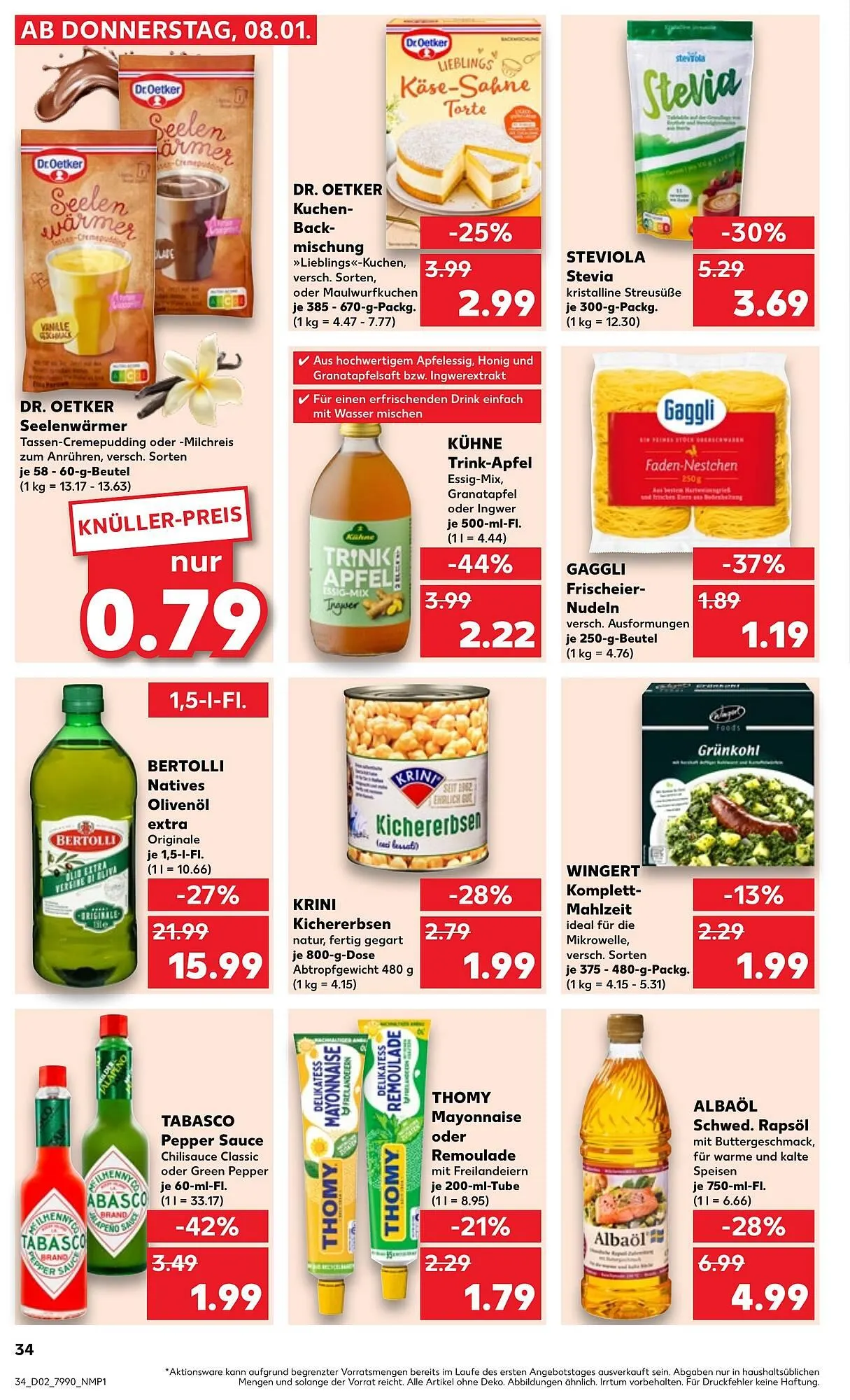 Kaufland Prospekt von 8. Januar bis 14. Januar 2026 - Prospekt seite 34