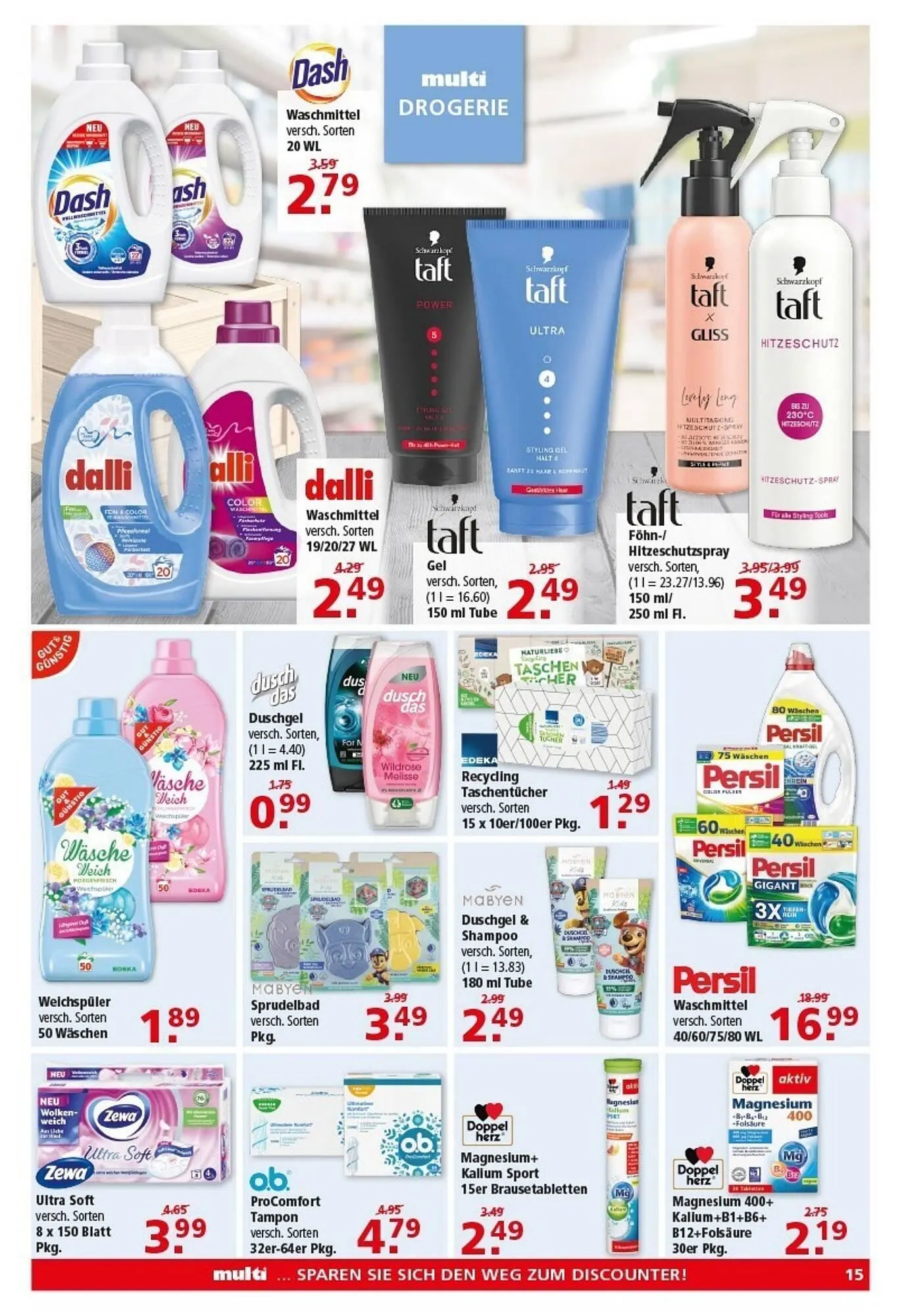 Multi Markt Prospekt von 16. März bis 21. März 2026 - Prospekt seite 15