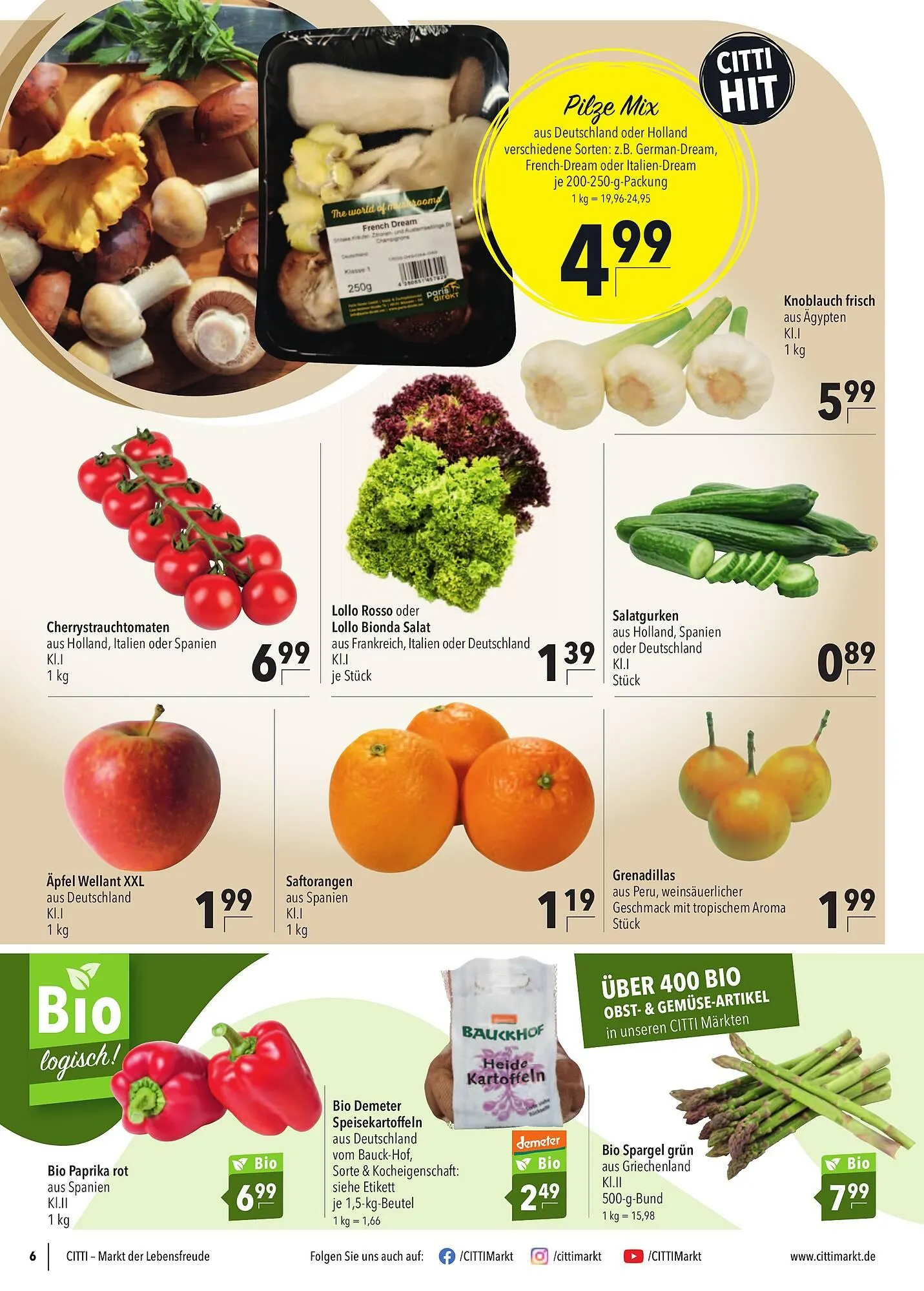 CITTI Markt Prospekt von 8. April bis 14. April 2026 - Prospekt seite 6