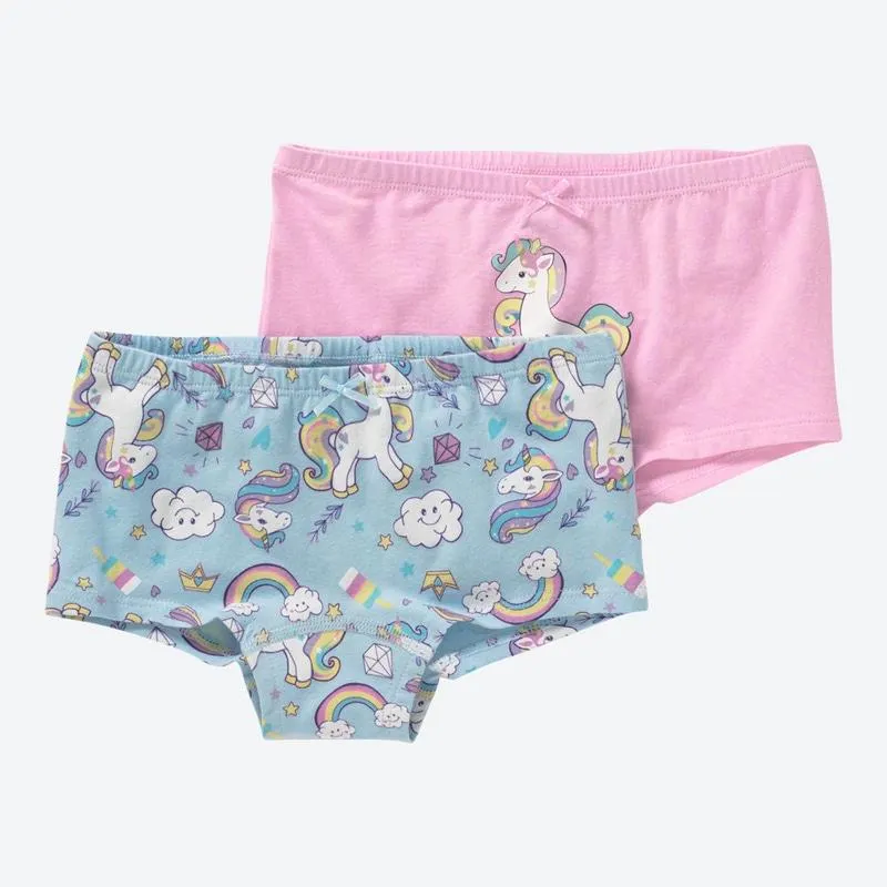 Kinder-Mädchen-Panty im Einhorn-Design, 2er-Pack