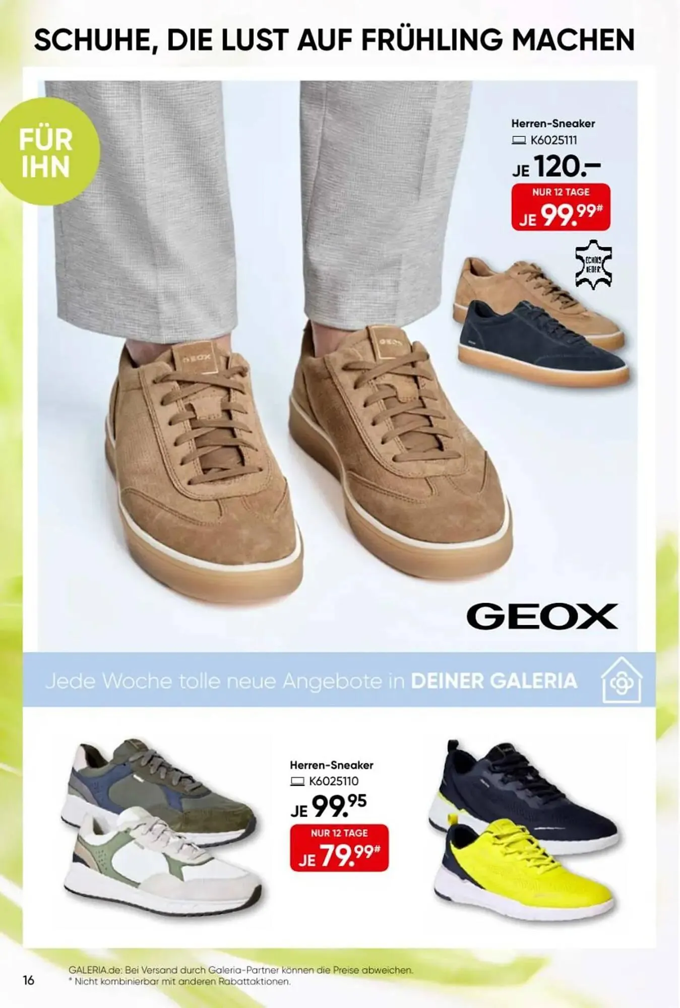 Galeria Kaufhof Prospekt von 17. März bis 29. März 2026 - Prospekt seite 16