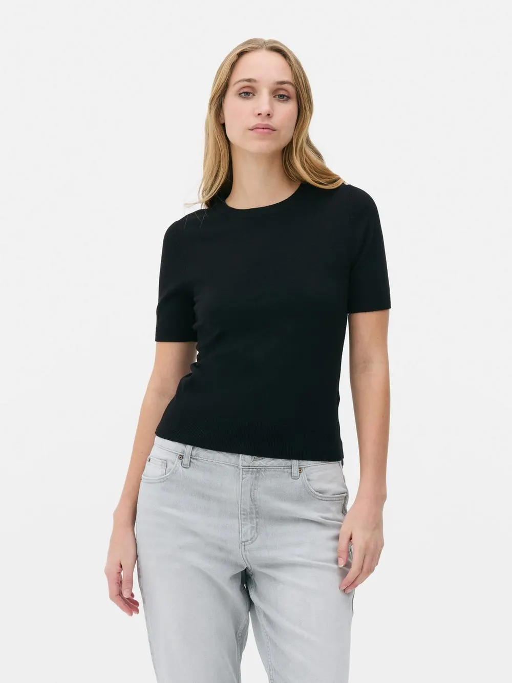 Kurzärmeliger Pullover