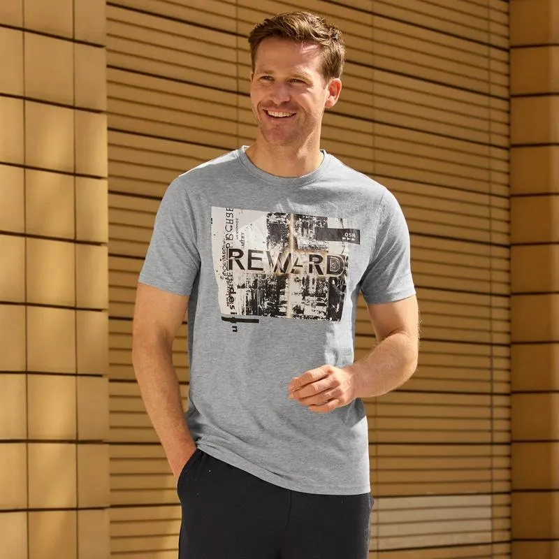 Herren-T-Shirt mit Brustdruck