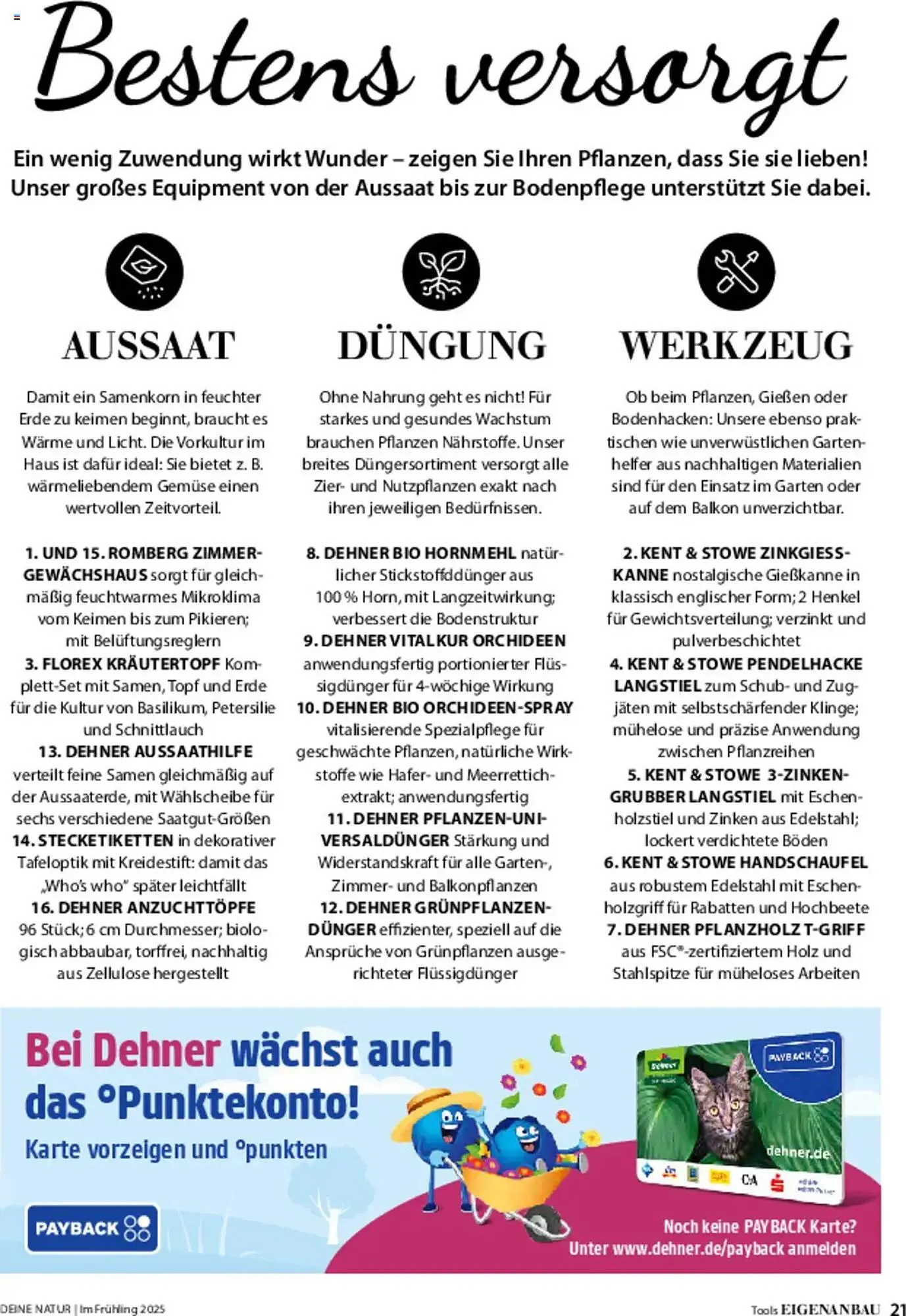 Dehner Prospekt von 6. März bis 9. Juni 2025 - Prospekt seite 21