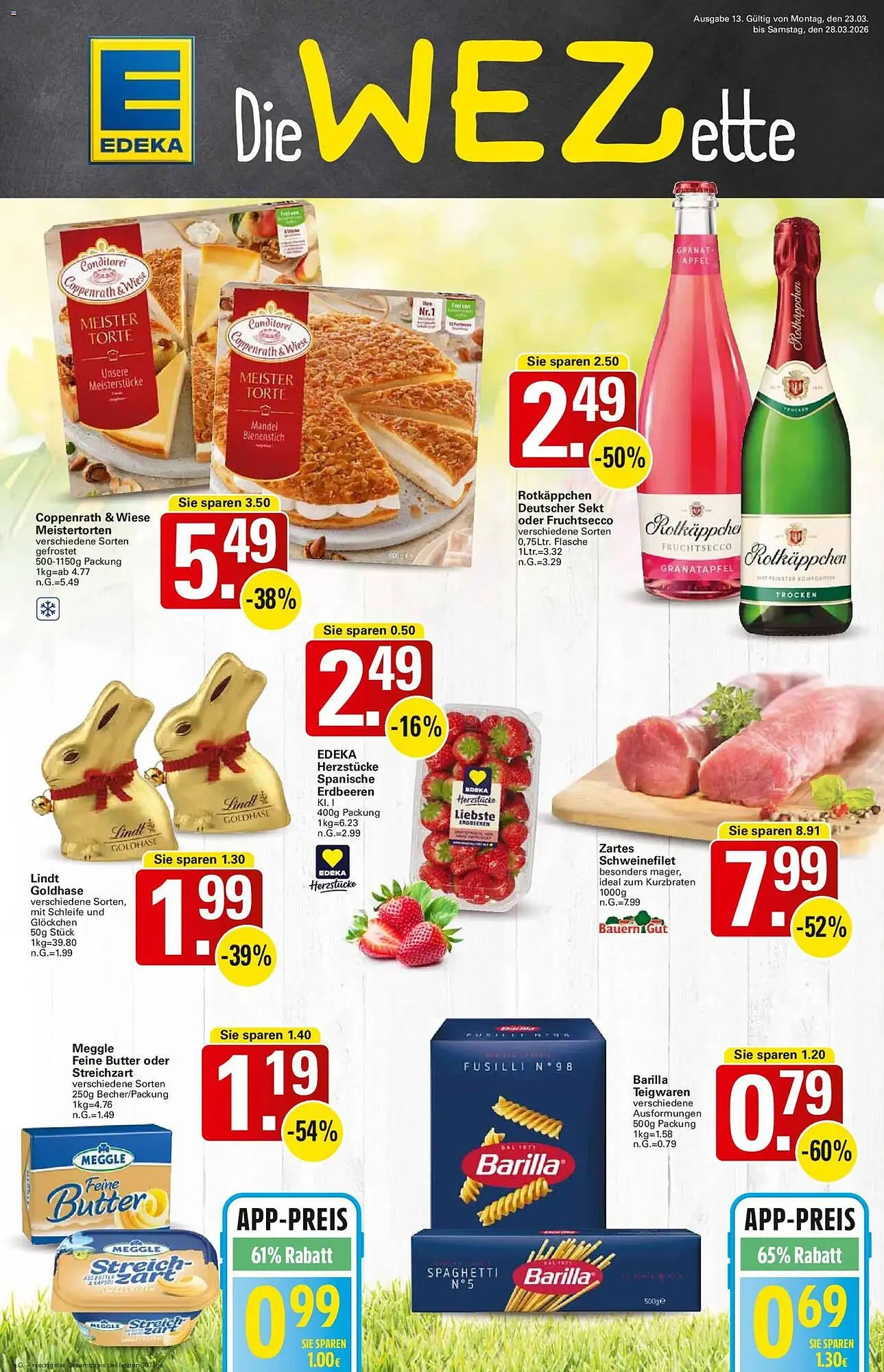 WEZ Prospekt von 23. März bis 28. März 2026 - Prospekt seite 1