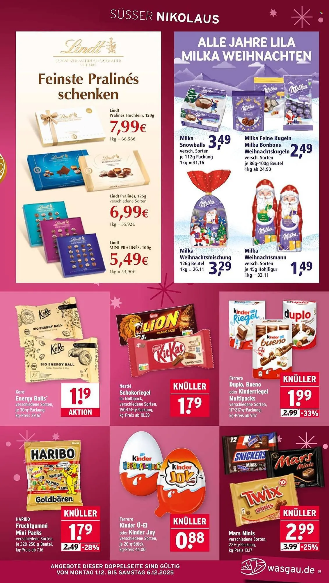 Wasgau Prospekt von 1. Dezember bis 6. Dezember 2025 - Prospekt seite 15