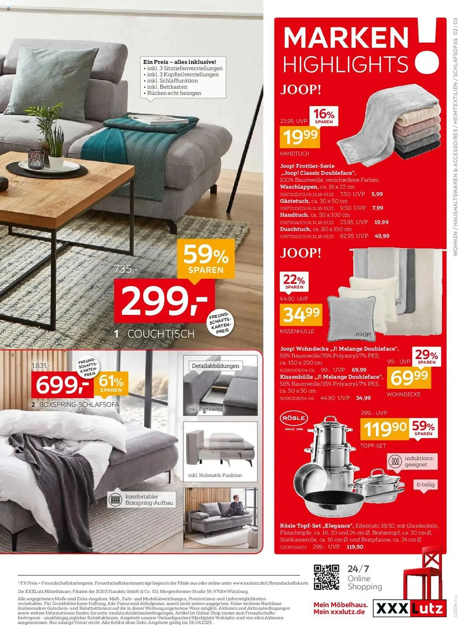 XXXLutz Prospekt von 23. März bis 6. April 2025 - Prospekt seite 3