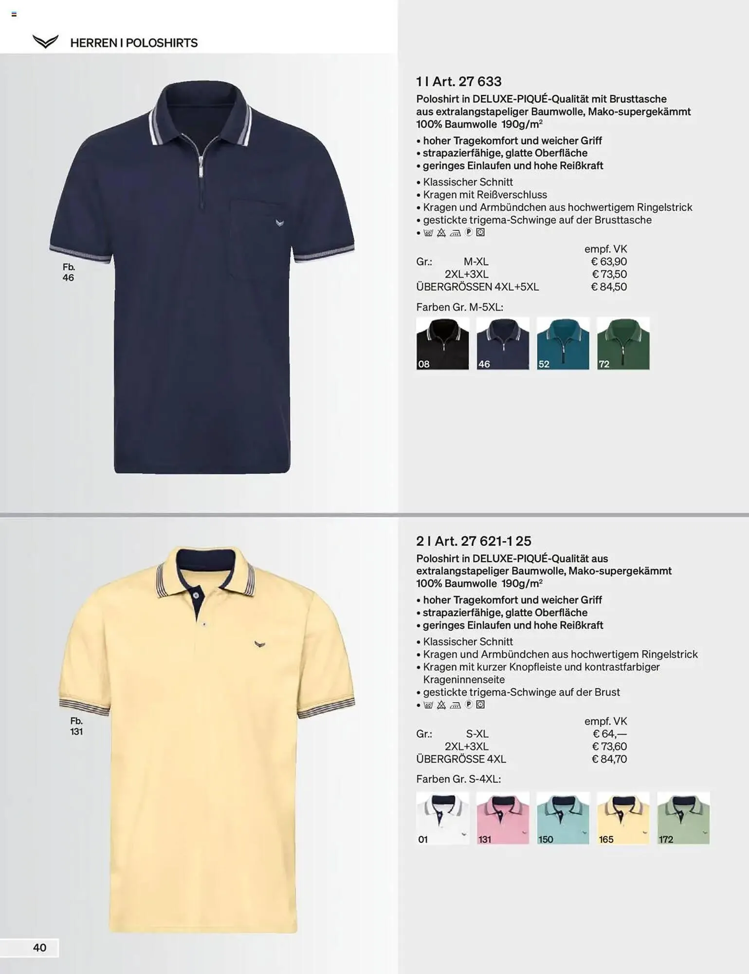 Trigema Prospekt von 17. Februar bis 17. August 2025 - Prospekt seite 40