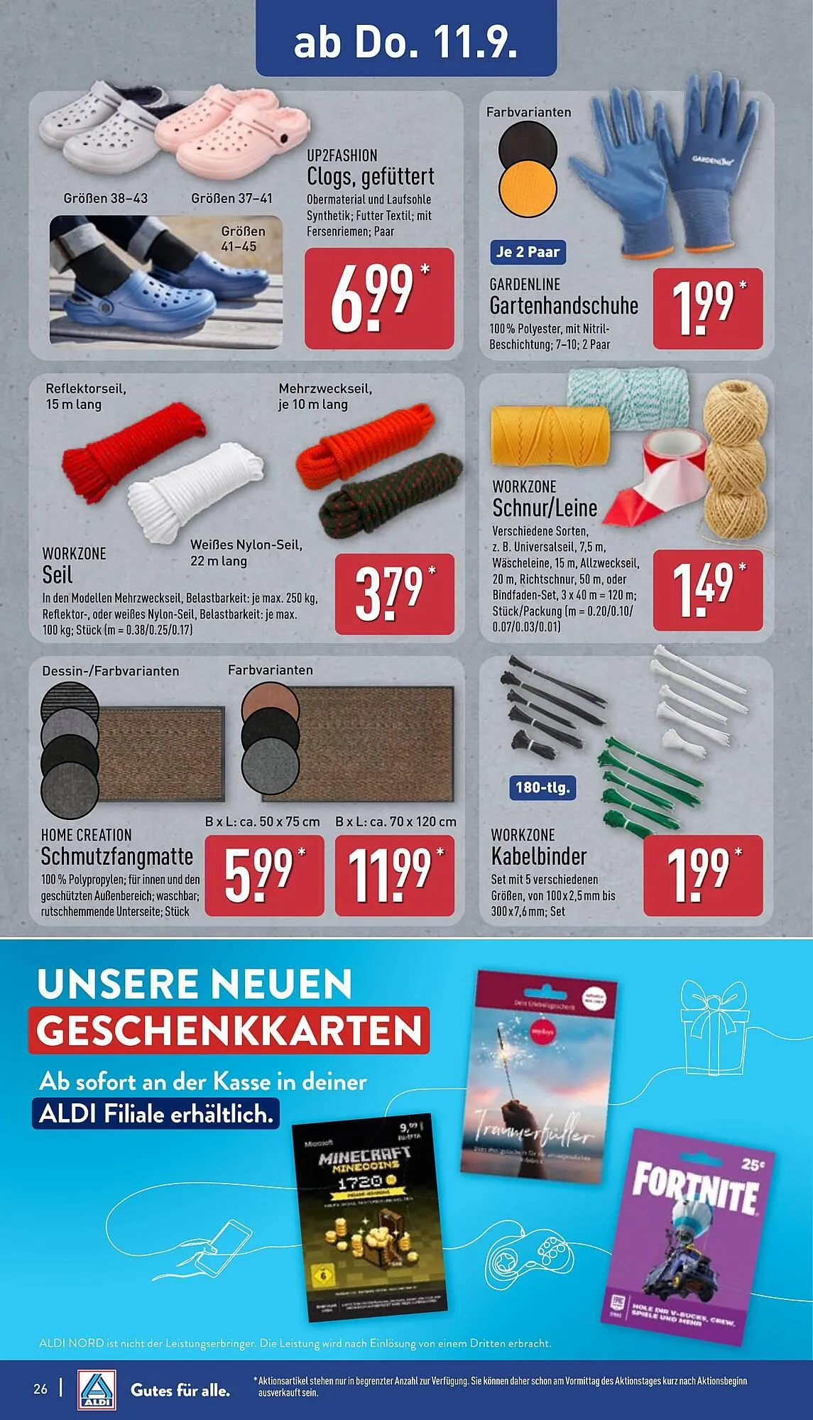 Aldi Nord Prospekt von 8. September bis 13. September 2025 - Prospekt seite 30