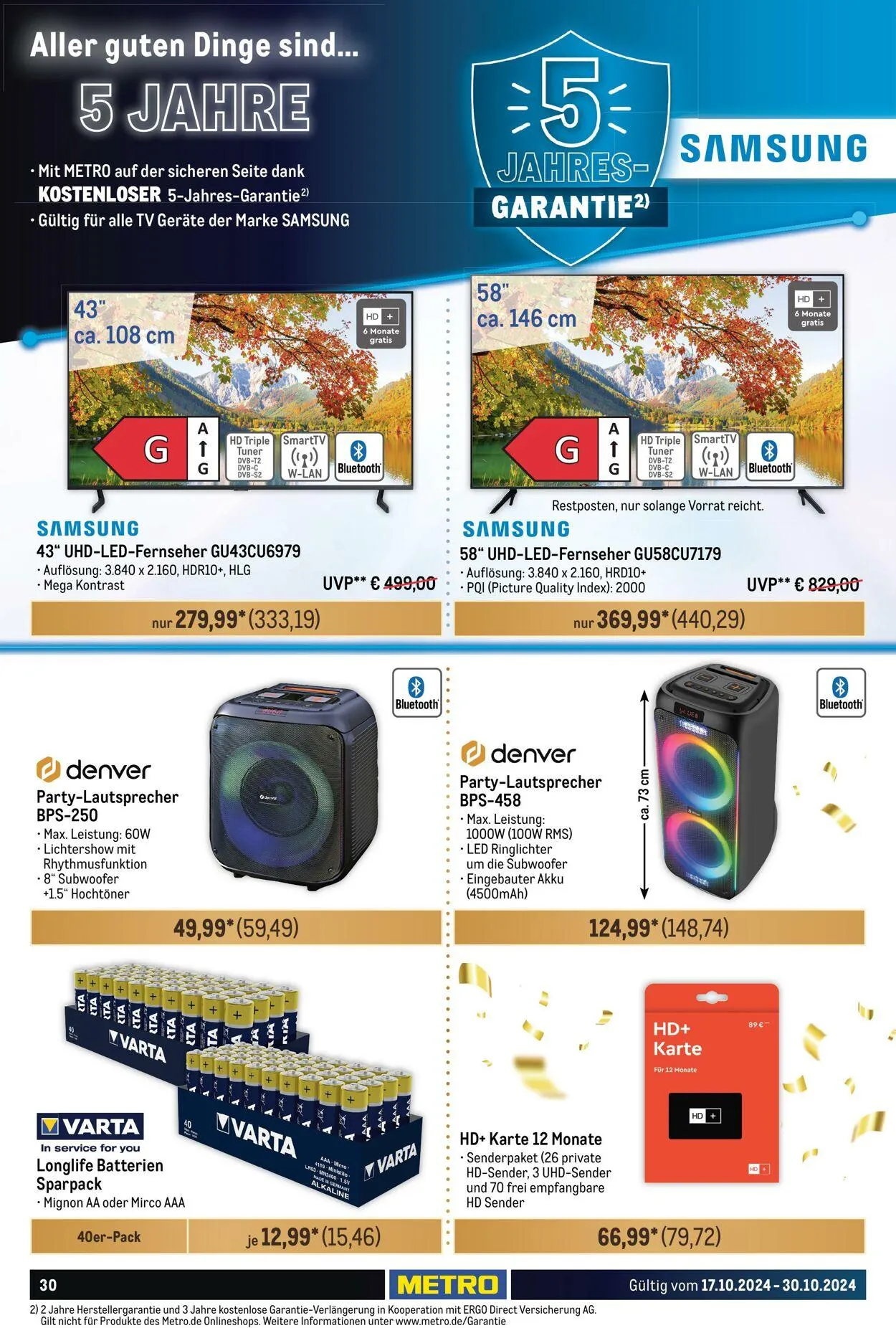 Metro Aktueller Prospekt von 21. August bis 4. September 2025 - Prospekt seite 30