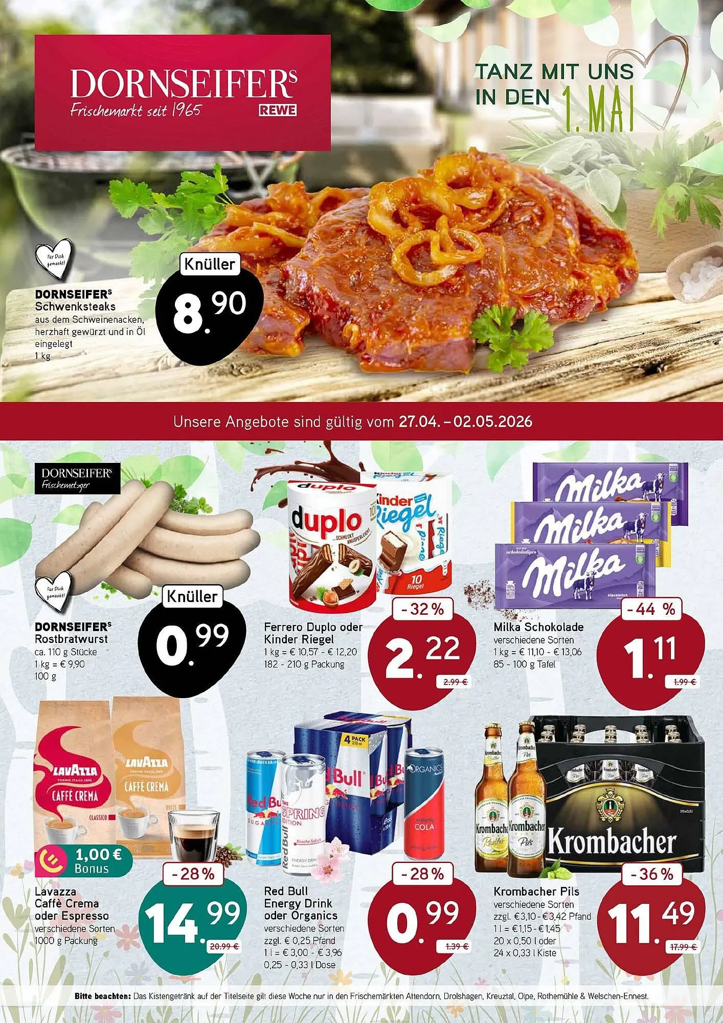 Dornseifer Prospekt von 27. April bis 2. Mai 2026 - Prospekt seite 1