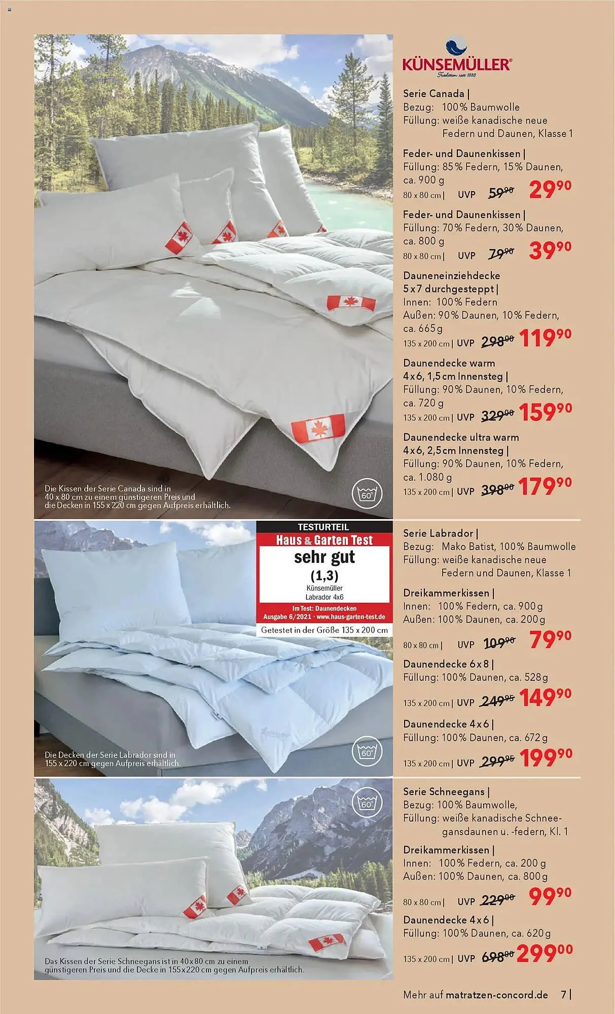 Matratzen Concord Prospekt von 25. Februar bis 24. März 2026 - Prospekt seite 7