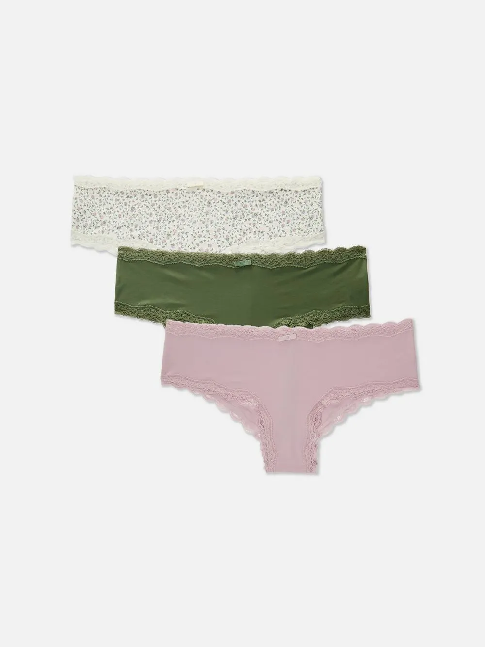 Hipster-Slips aus Spitze, 3er-Pack