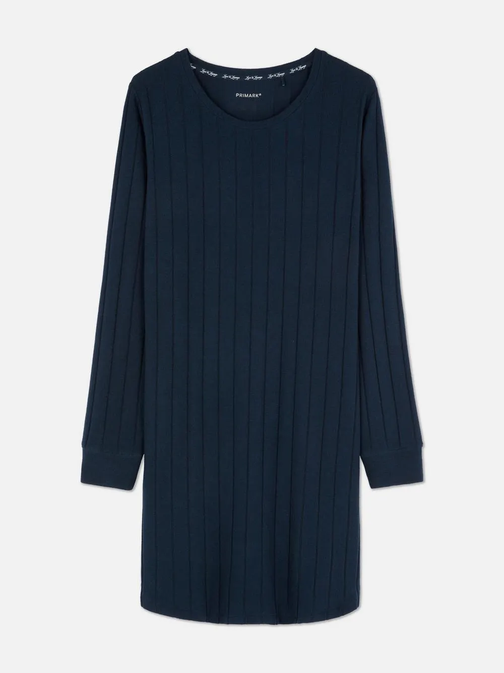 Superweiches, geripptes Nachthemd