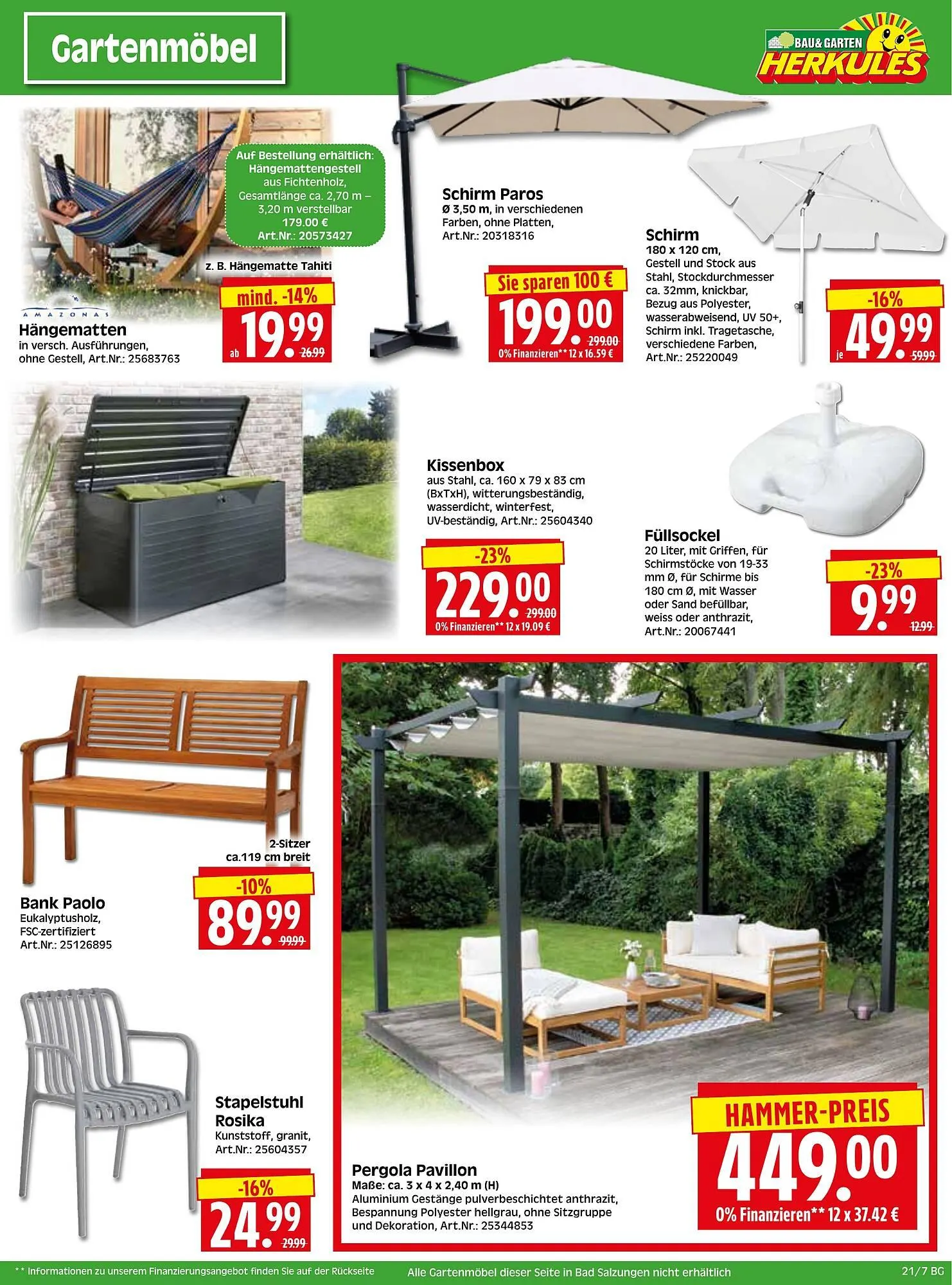 Herkules Baumarkt Prospekt von 19. Mai bis 24. Mai 2025 - Prospekt seite 7