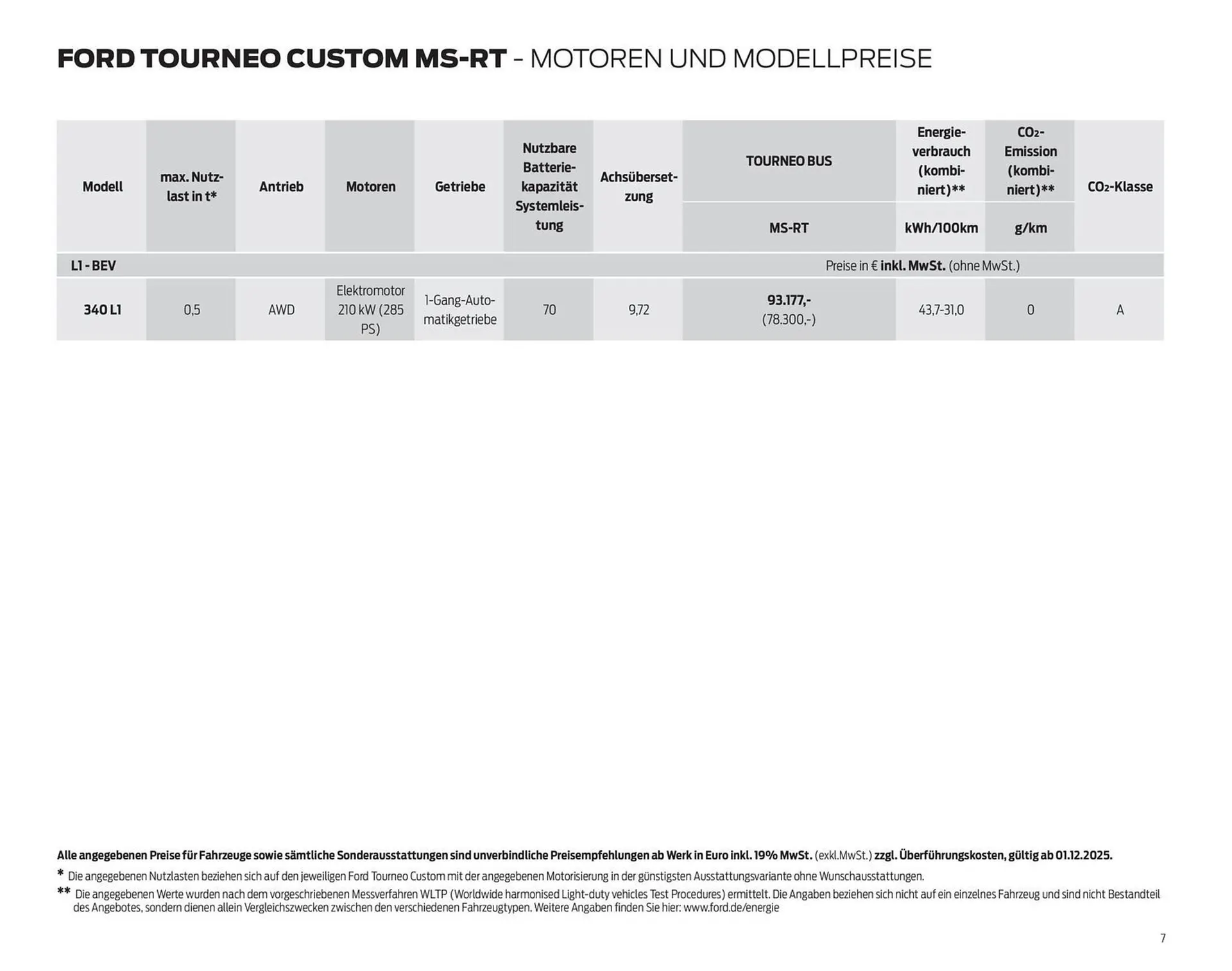 Ford Prospekt von 10. Dezember bis 31. Dezember 2025 - Prospekt seite 7
