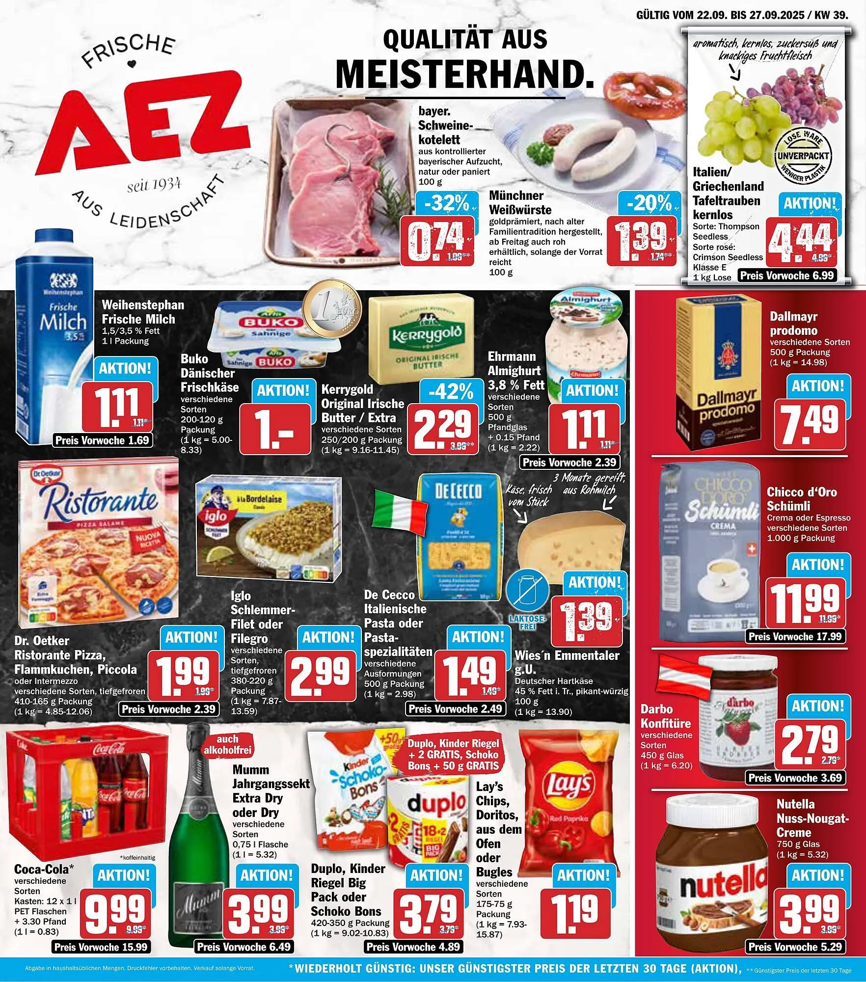 AEZ Prospekt von 22. September bis 27. September 2025 - Prospekt seite 1