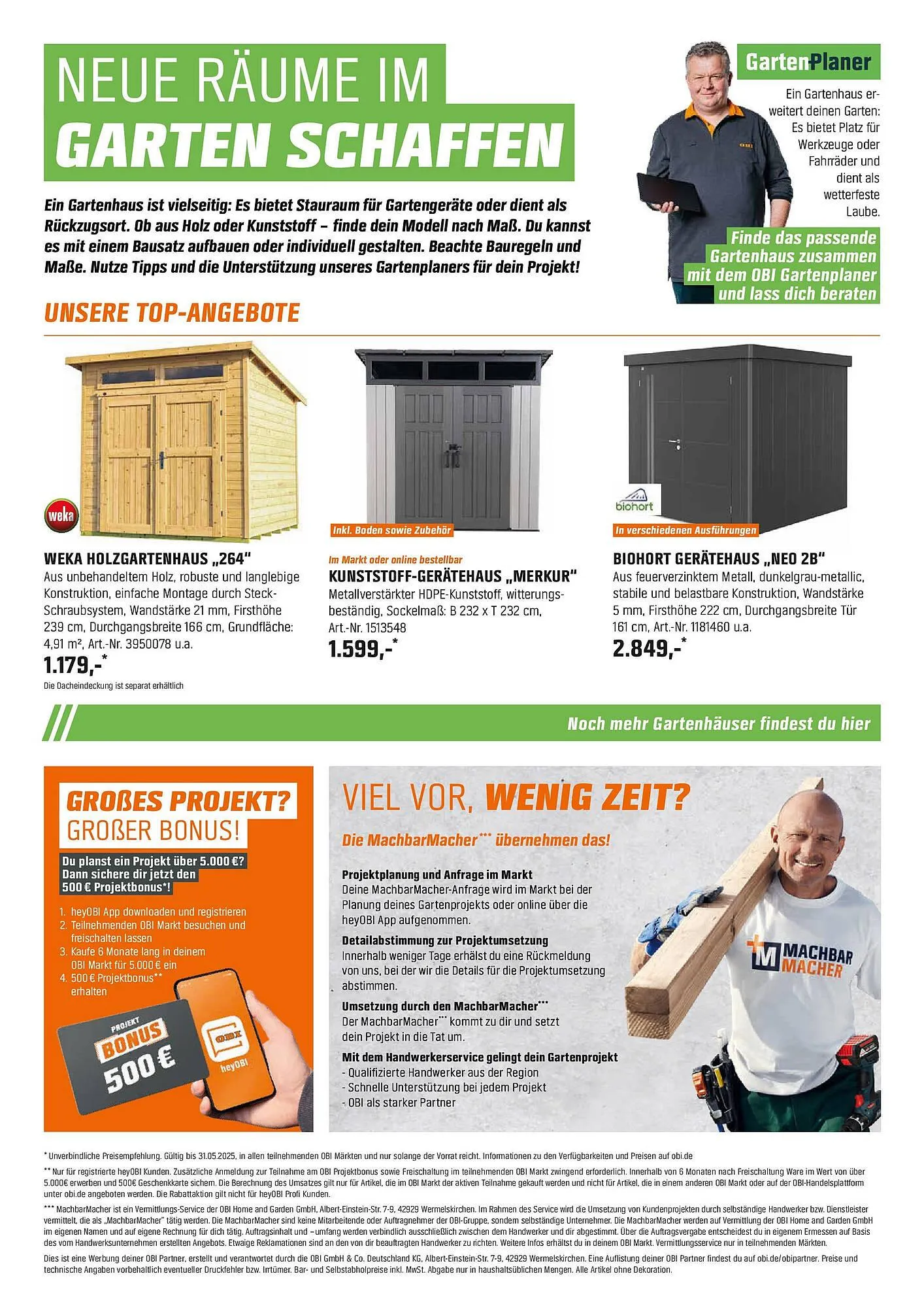 OBI Prospekt von 21. April bis 31. Mai 2025 - Prospekt seite 8