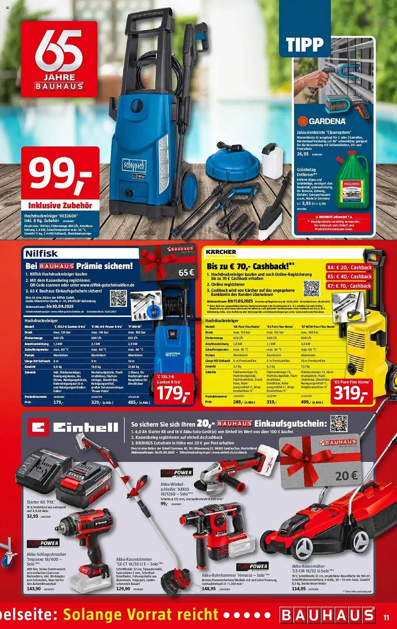 Bauhaus Prospekt von 1. März bis 29. März 2025 - Prospekt seite 11