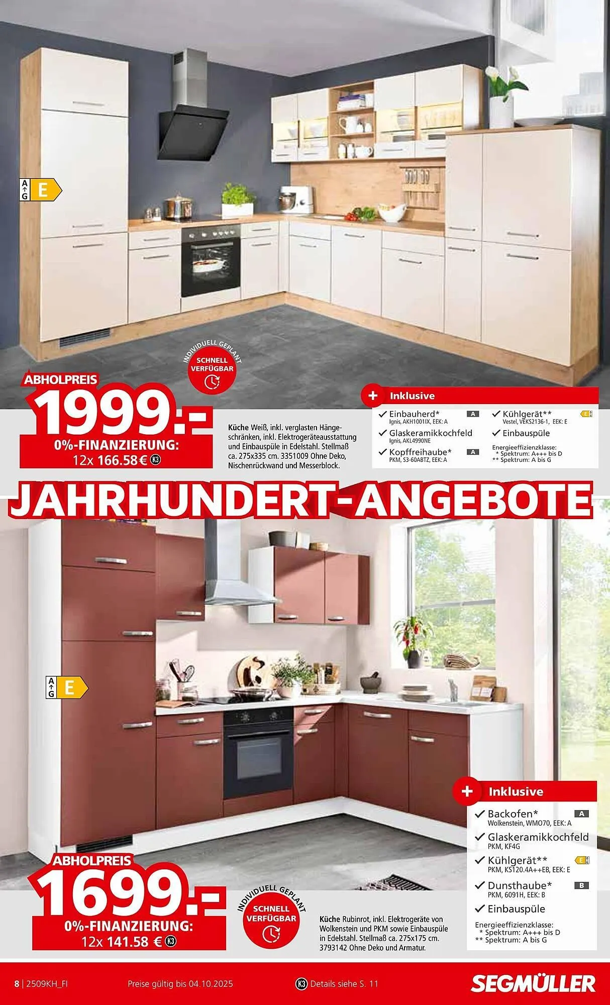 Segmüller Prospekt von 30. August bis 4. Oktober 2025 - Prospekt seite 8