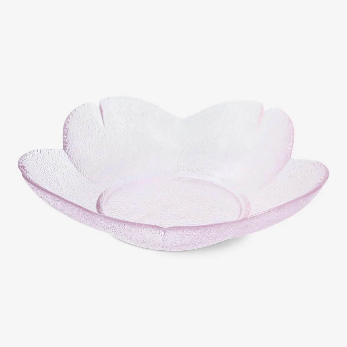 Pink flower plate - 17 cm