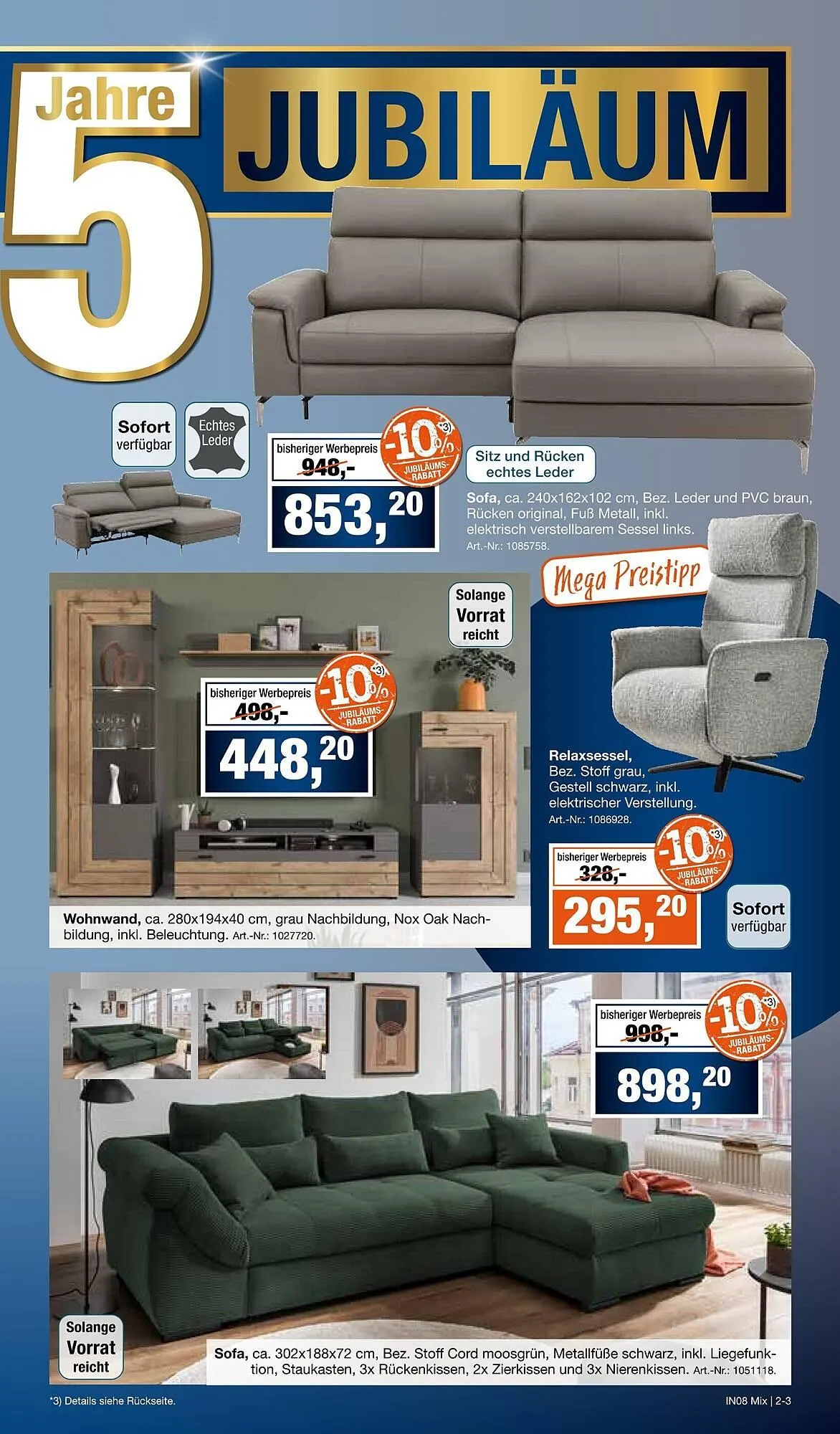 Möbel Inhofer Prospekt von 30. März bis 11. April 2026 - Prospekt seite 3