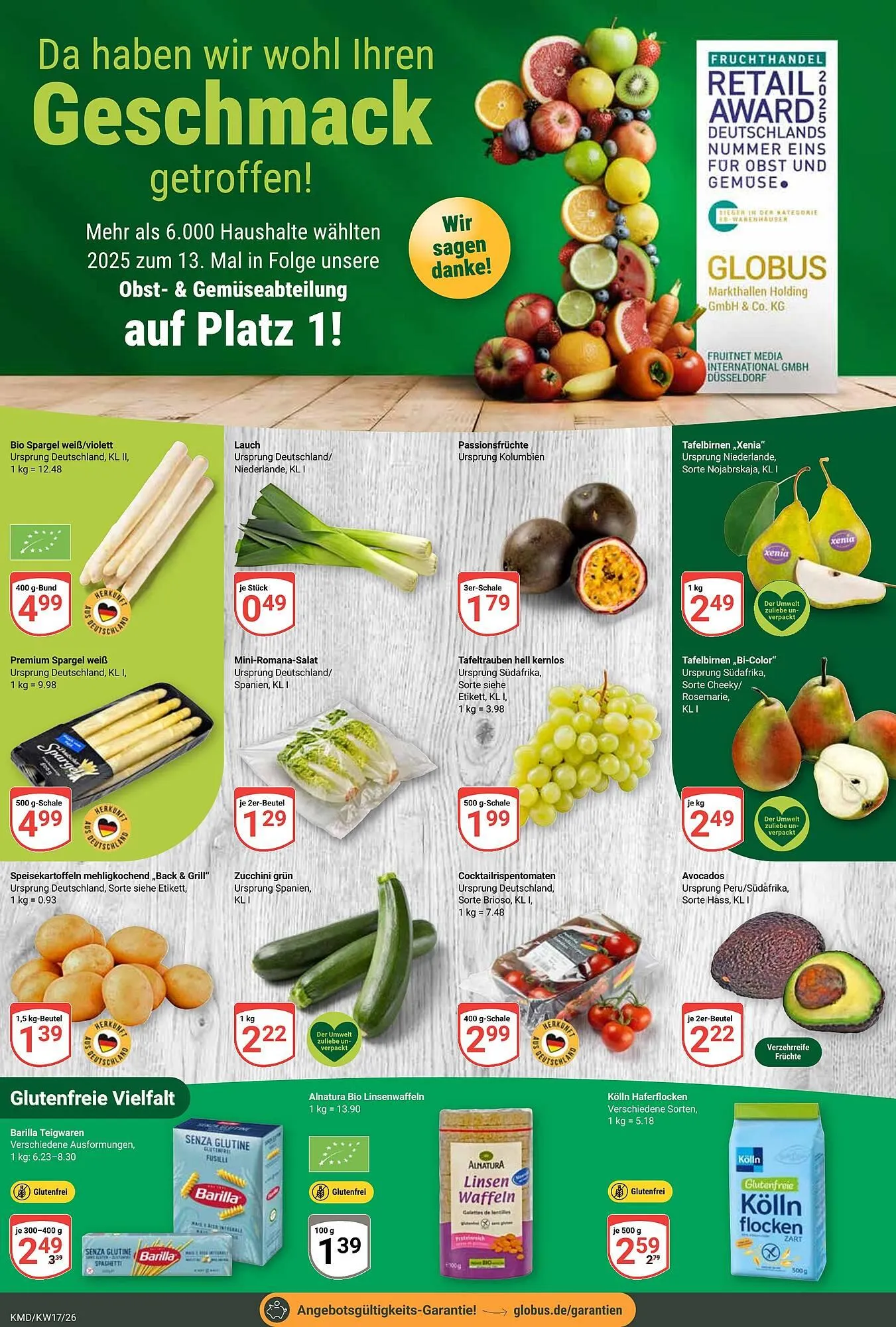 Globus Prospekt von 20. April bis 25. April 2026 - Prospekt seite 8