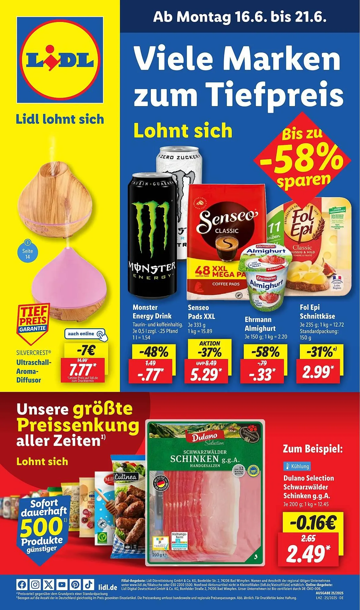 Lidl Prospekt von 23. Juni bis 28. Juni 2025 - Prospekt seite 1