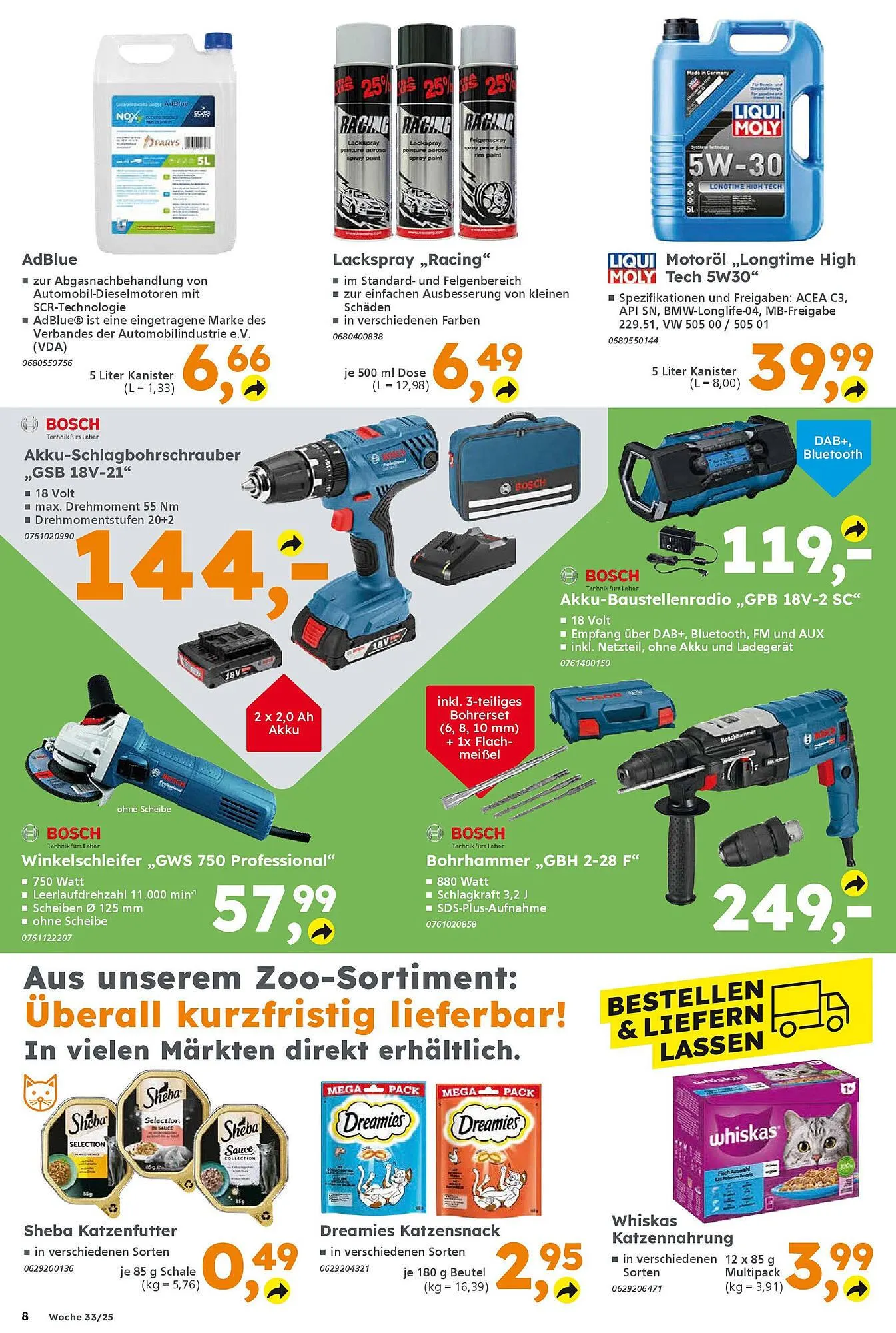 Globus Baumarkt Prospekt von 11. August bis 16. August 2025 - Prospekt seite 8