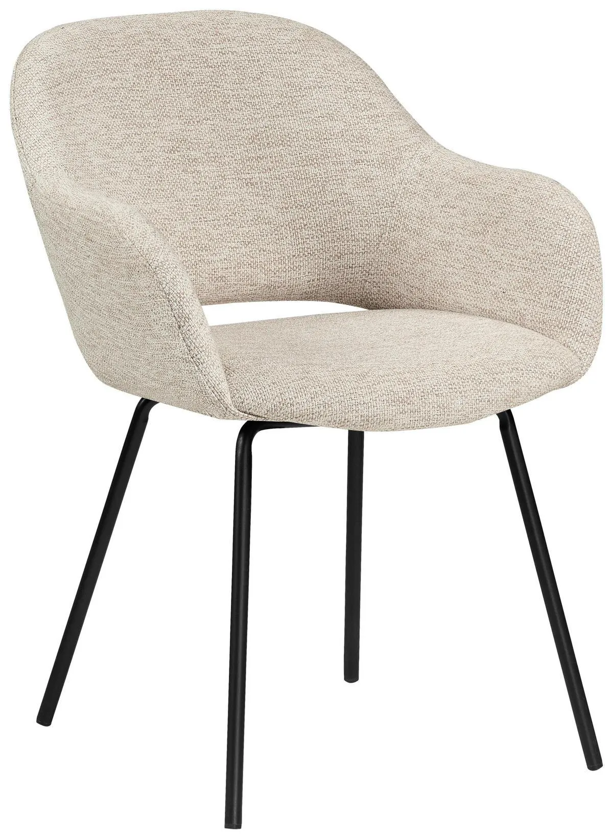 Novel ARMLEHNSTUHL in Eisen Webstoff