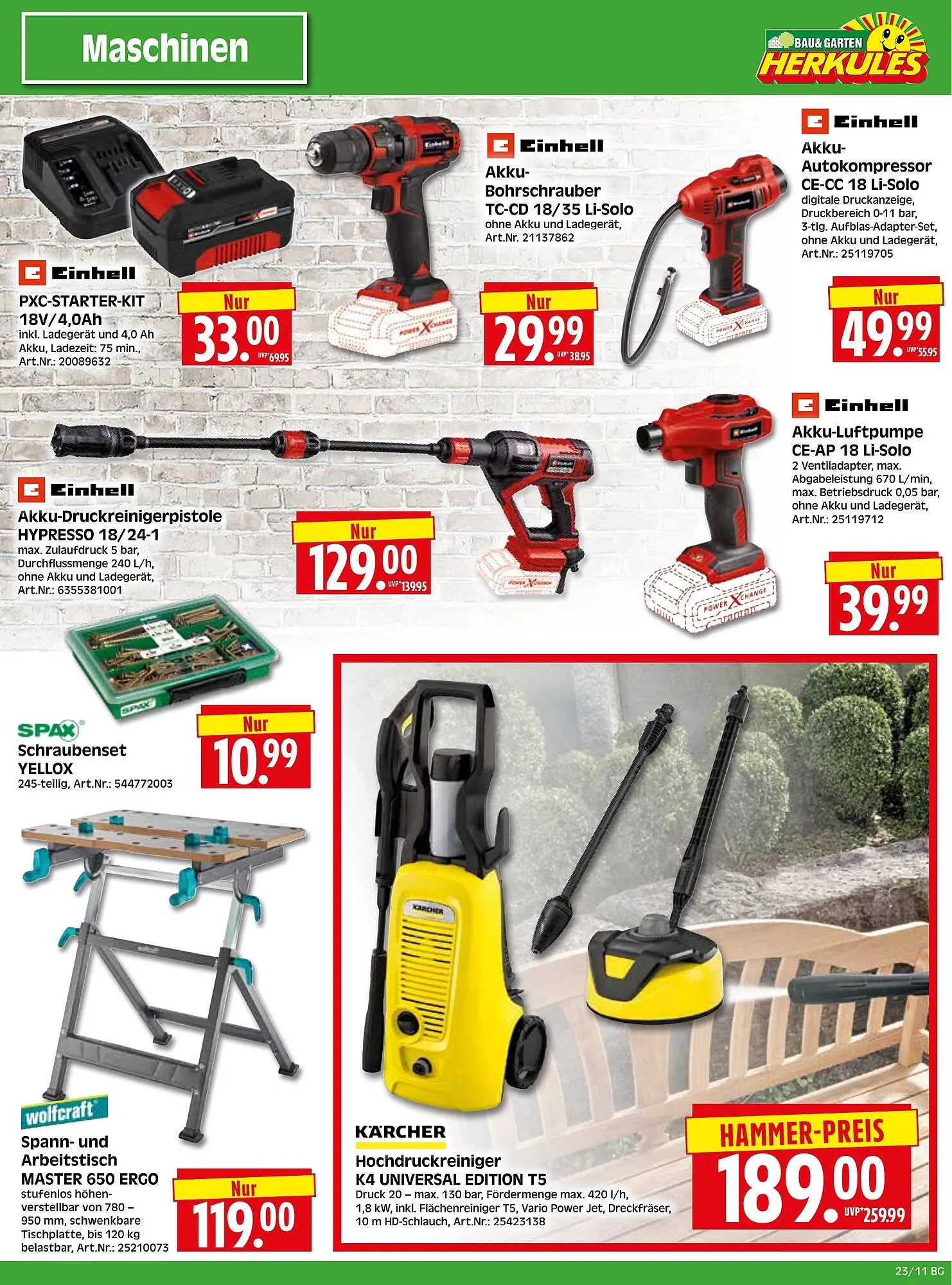 Herkules Baumarkt Prospekt von 2. Juni bis 7. Juni 2025 - Prospekt seite 11