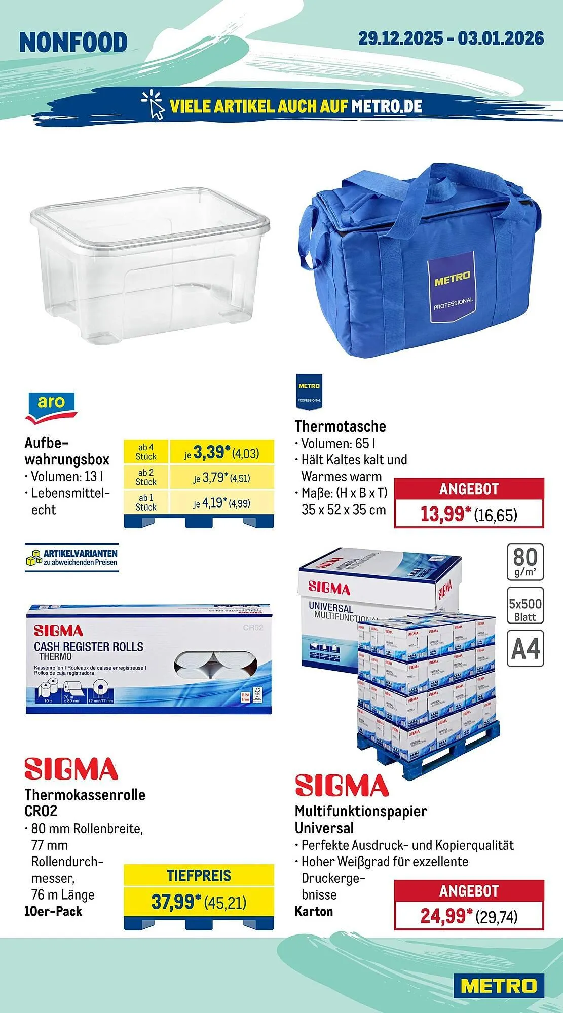 METRO Prospekt von 29. Dezember bis 4. Januar 2026 - Prospekt seite 19